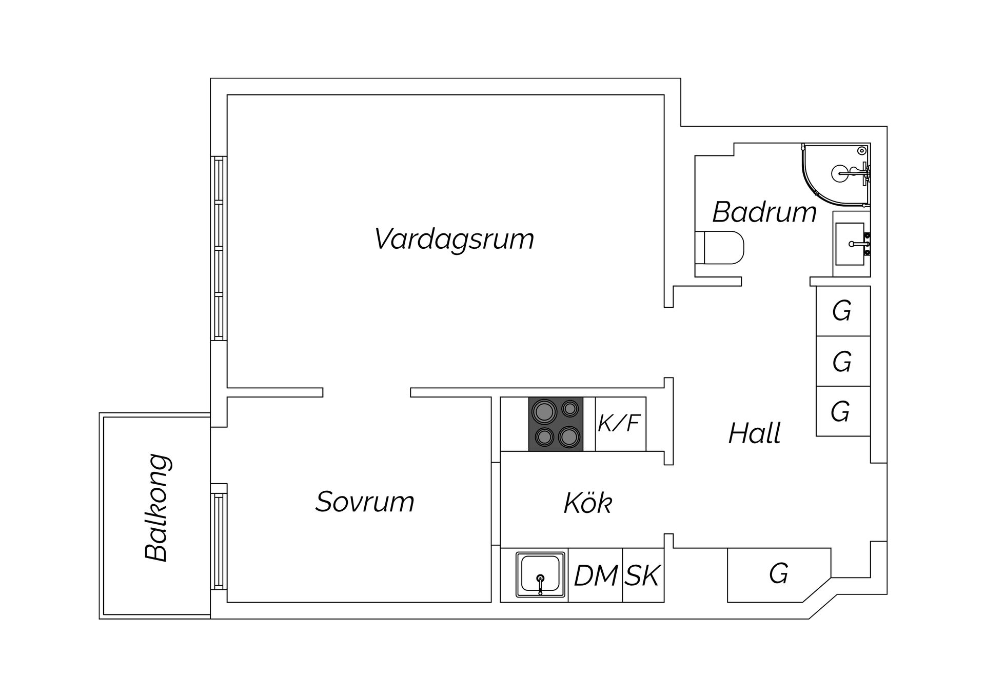 Bostadsrätt, Essinge brogata 12, Lilla Essingen, Stockholm