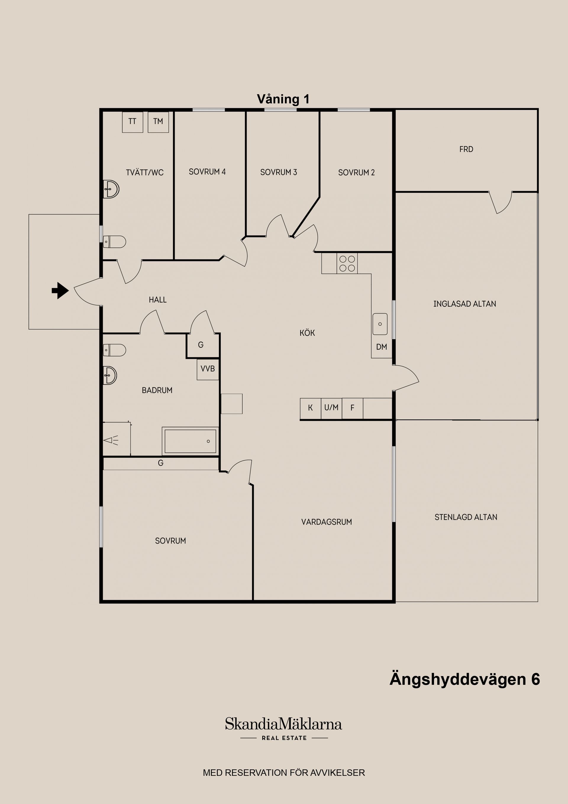 Villa, Ängshyddevägen 6, Furuvik, Gävle