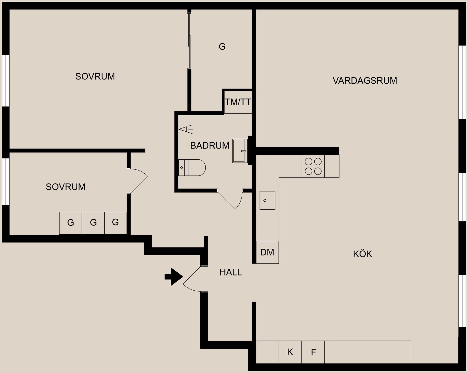 Bostadsrätt, Östra Promenaden 45A, Öster, Oxelbergen, Norrköping