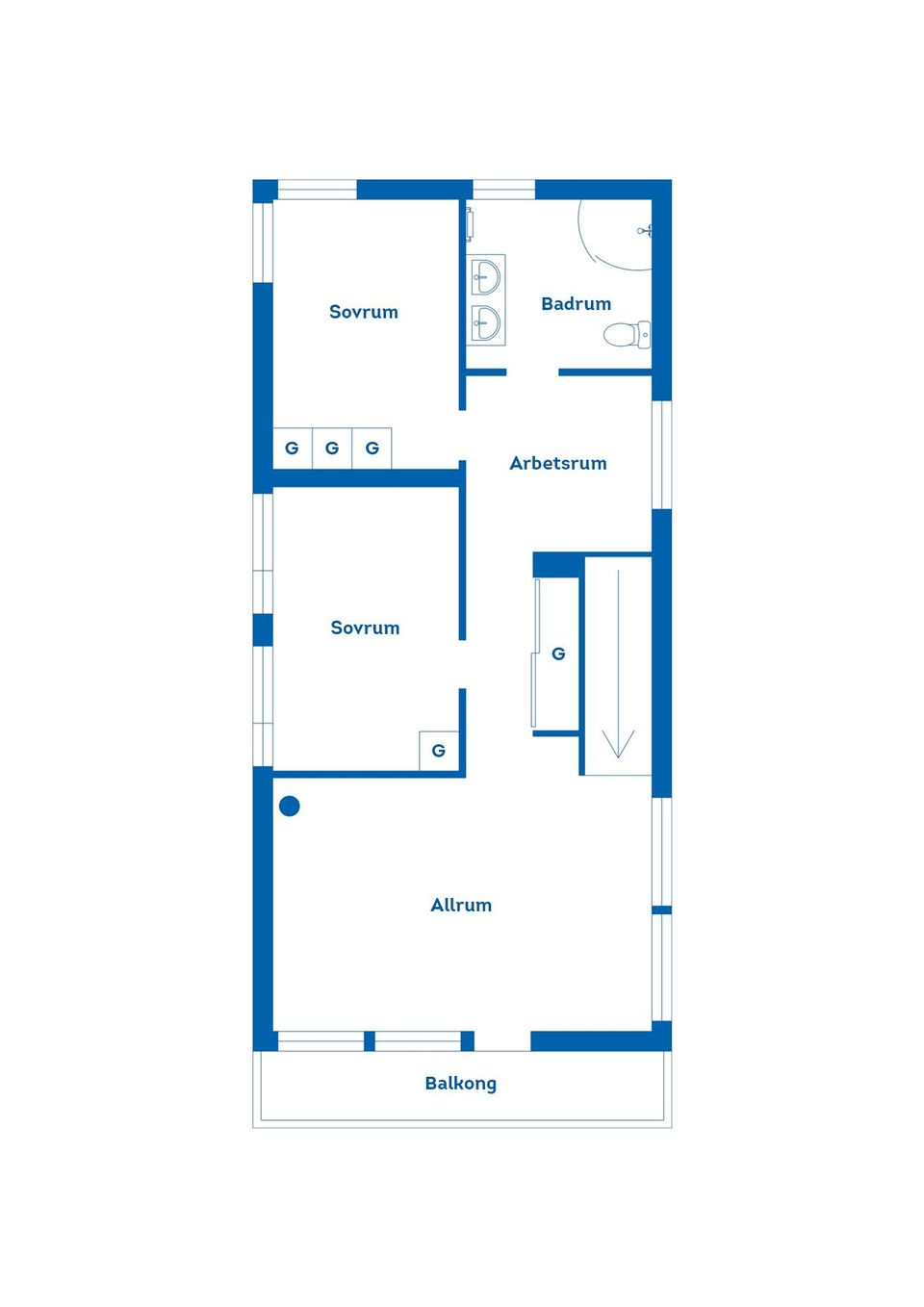 Villa, Tullgatan 5G, Centralt, Nässjö