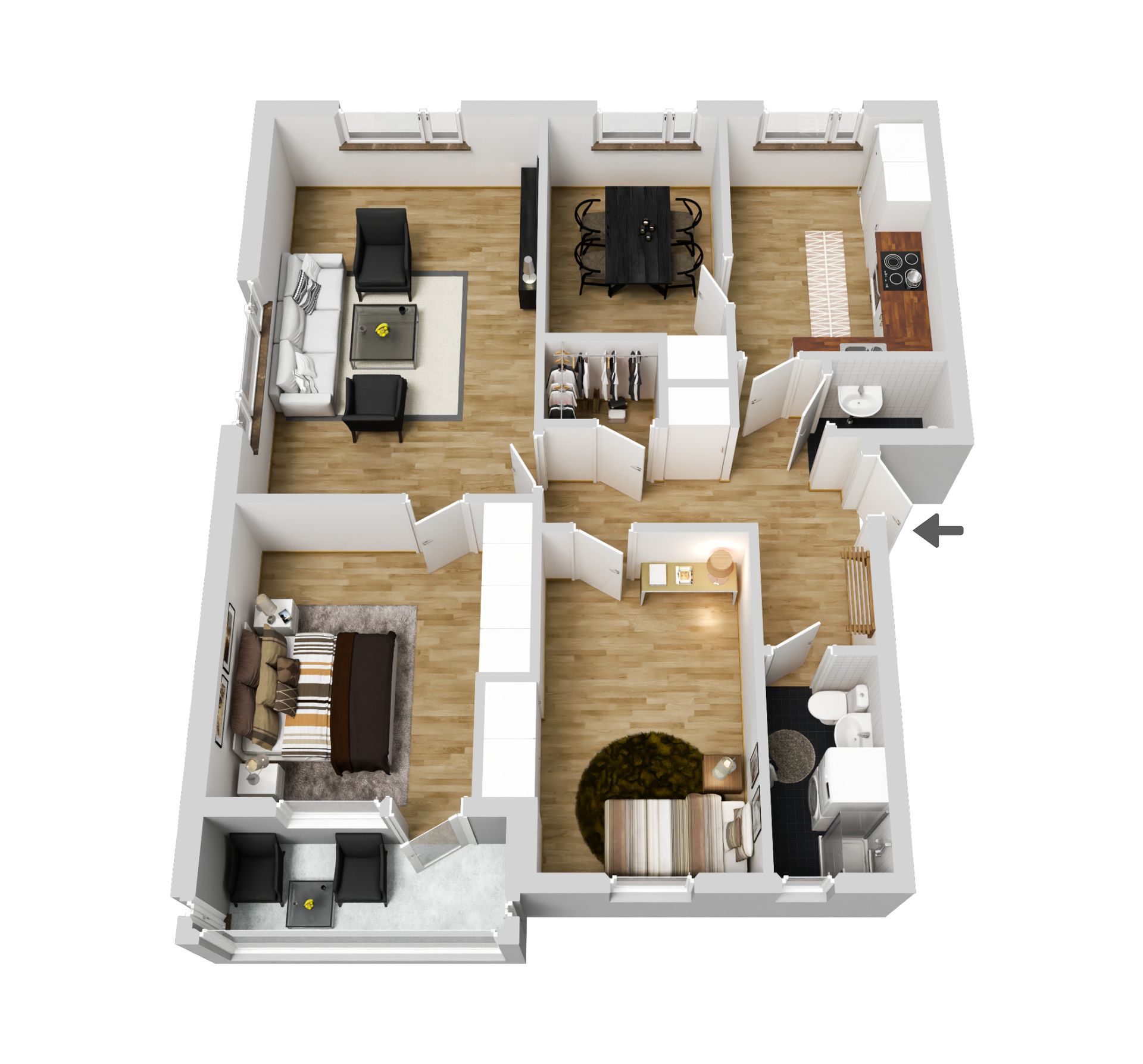 Bostadsrätt, Harabergsplan 3A, Centralt, Ljungby