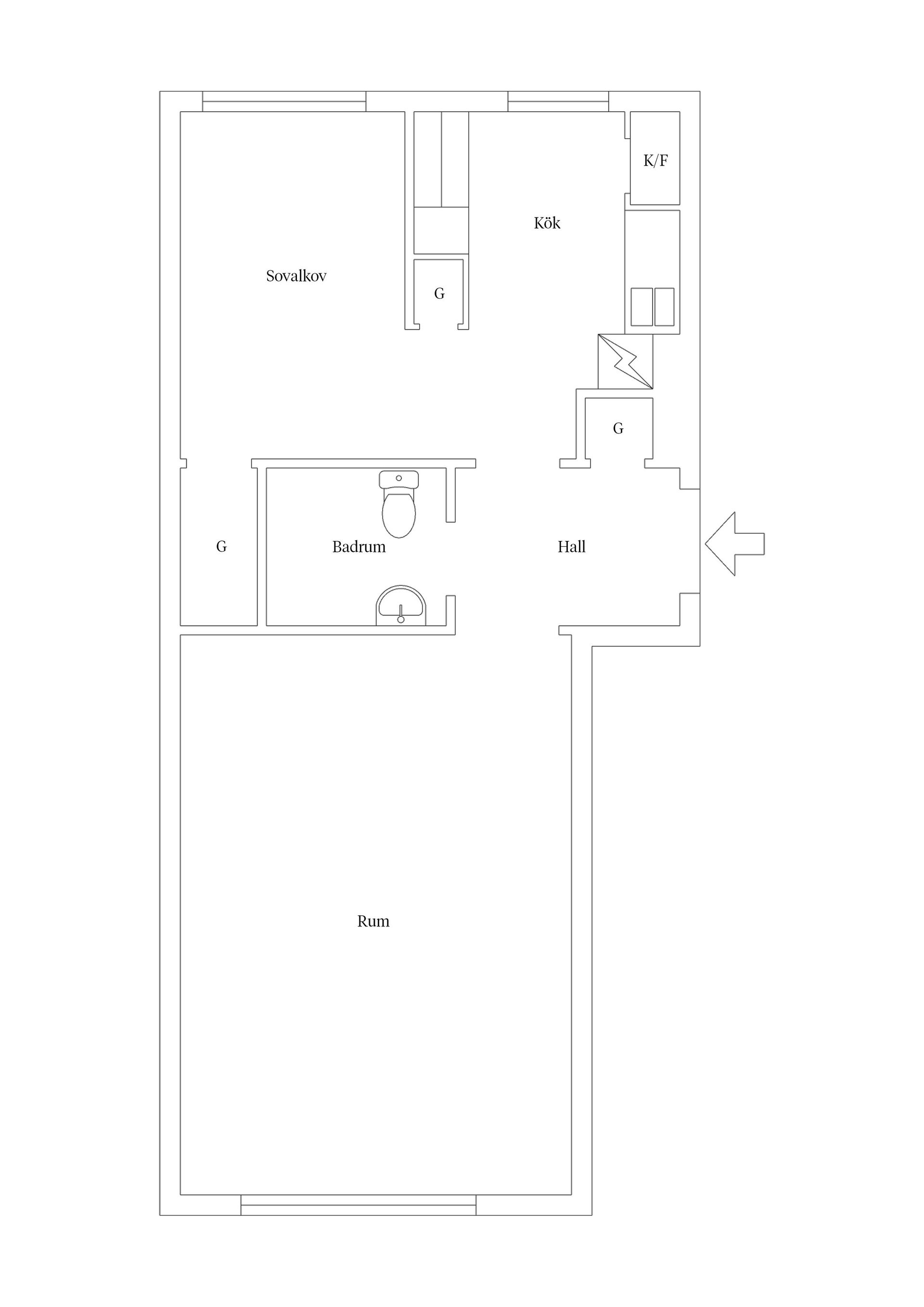 Bostadsrätt, Jakobsdalsgatan 4A, Östermalm, Sundsvall