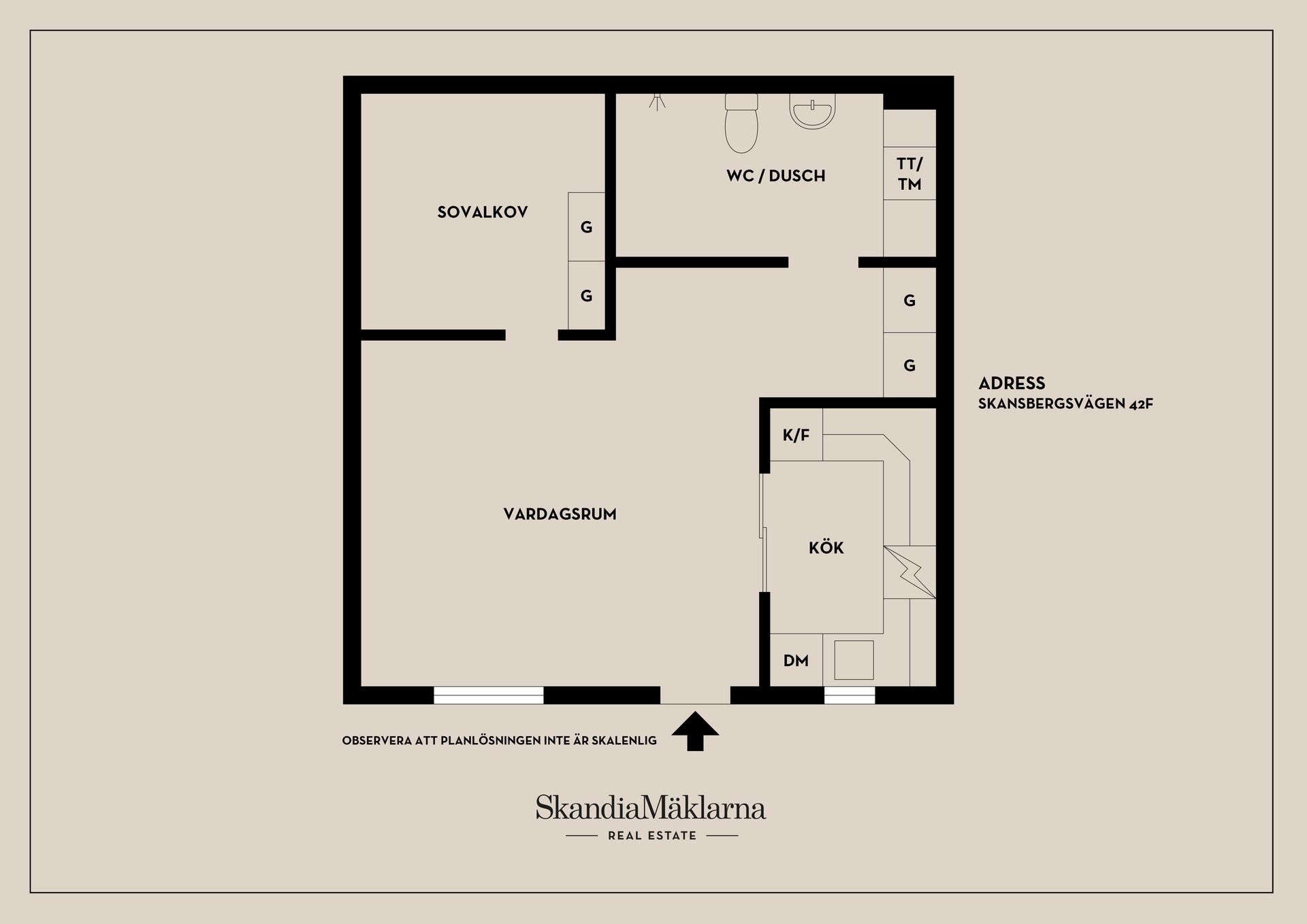 Bostadsrätt, Skansbergsvägen 42F, Huddinge