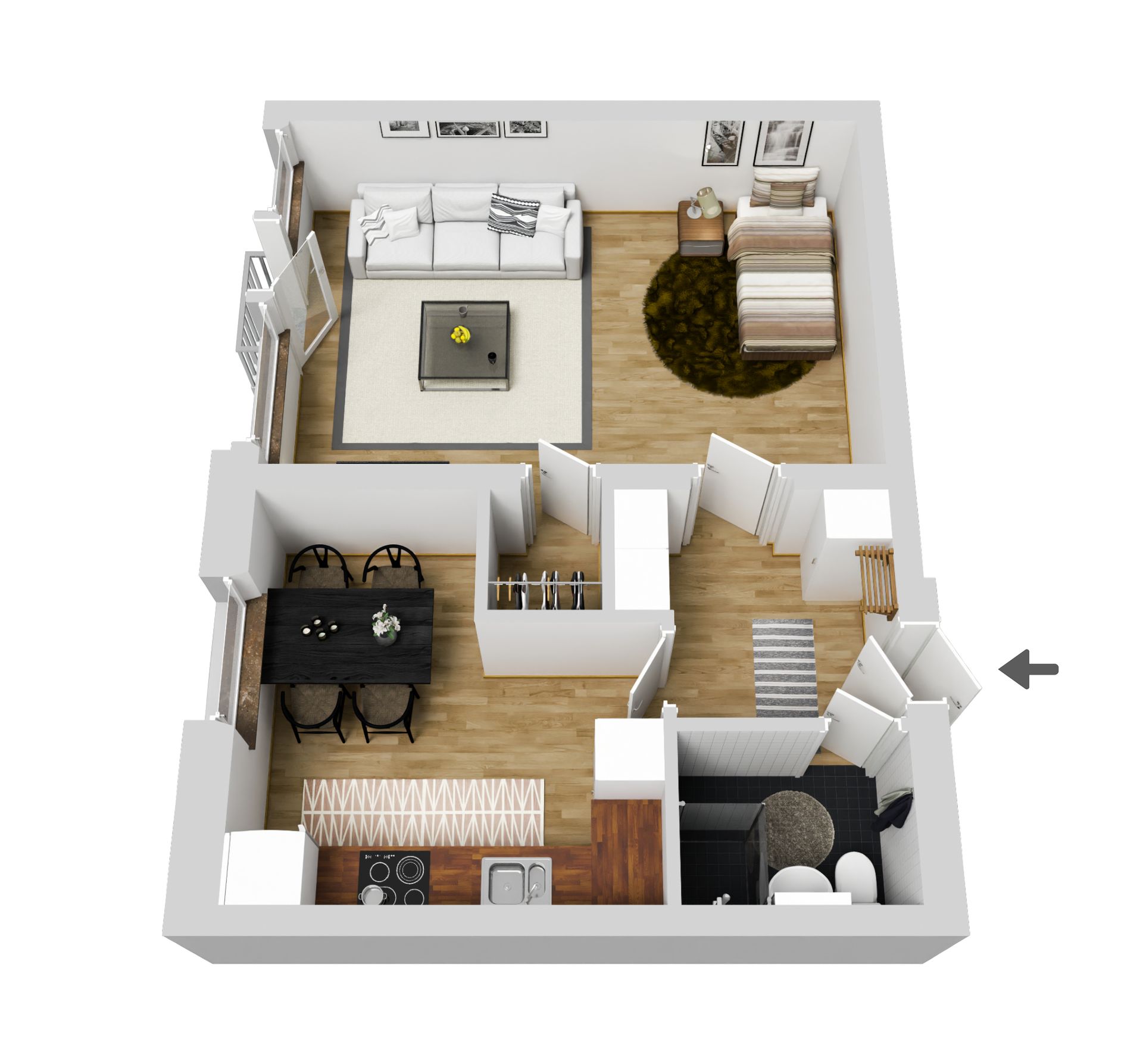 Bostadsrätt, Strömgatan 7A, Centralt, Ljungby