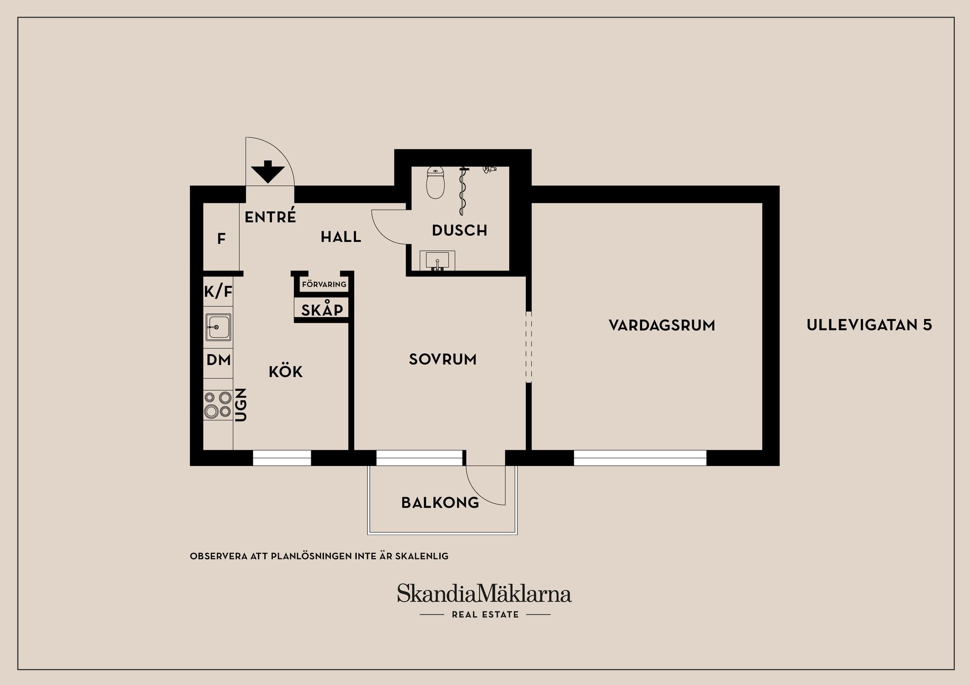 Bostadsrätt, Ullevigatan 5, Vasastaden/centralt, Linköping