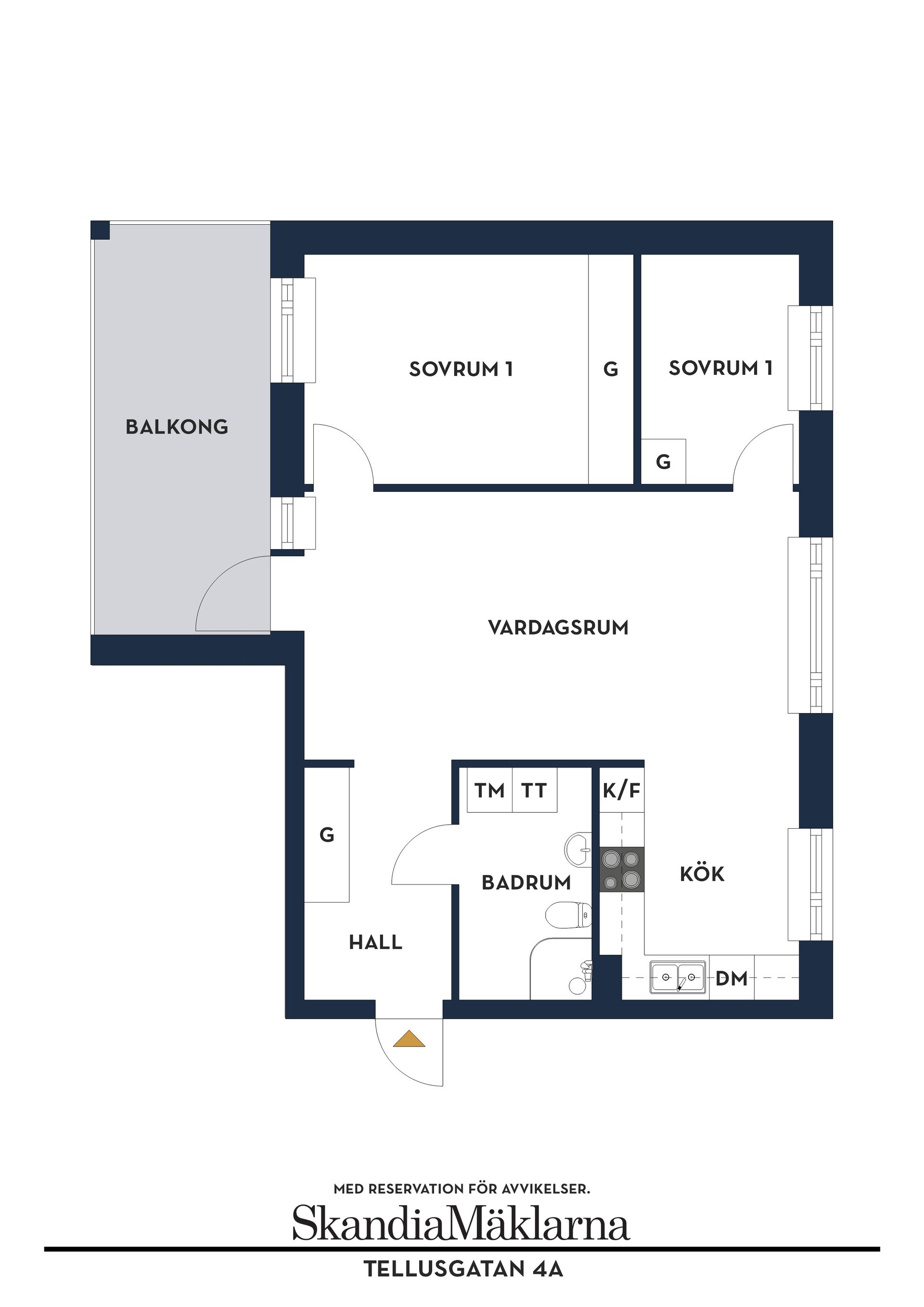Bostadsrätt, Tellusgatan 4A, Kungsängen, Jönköping