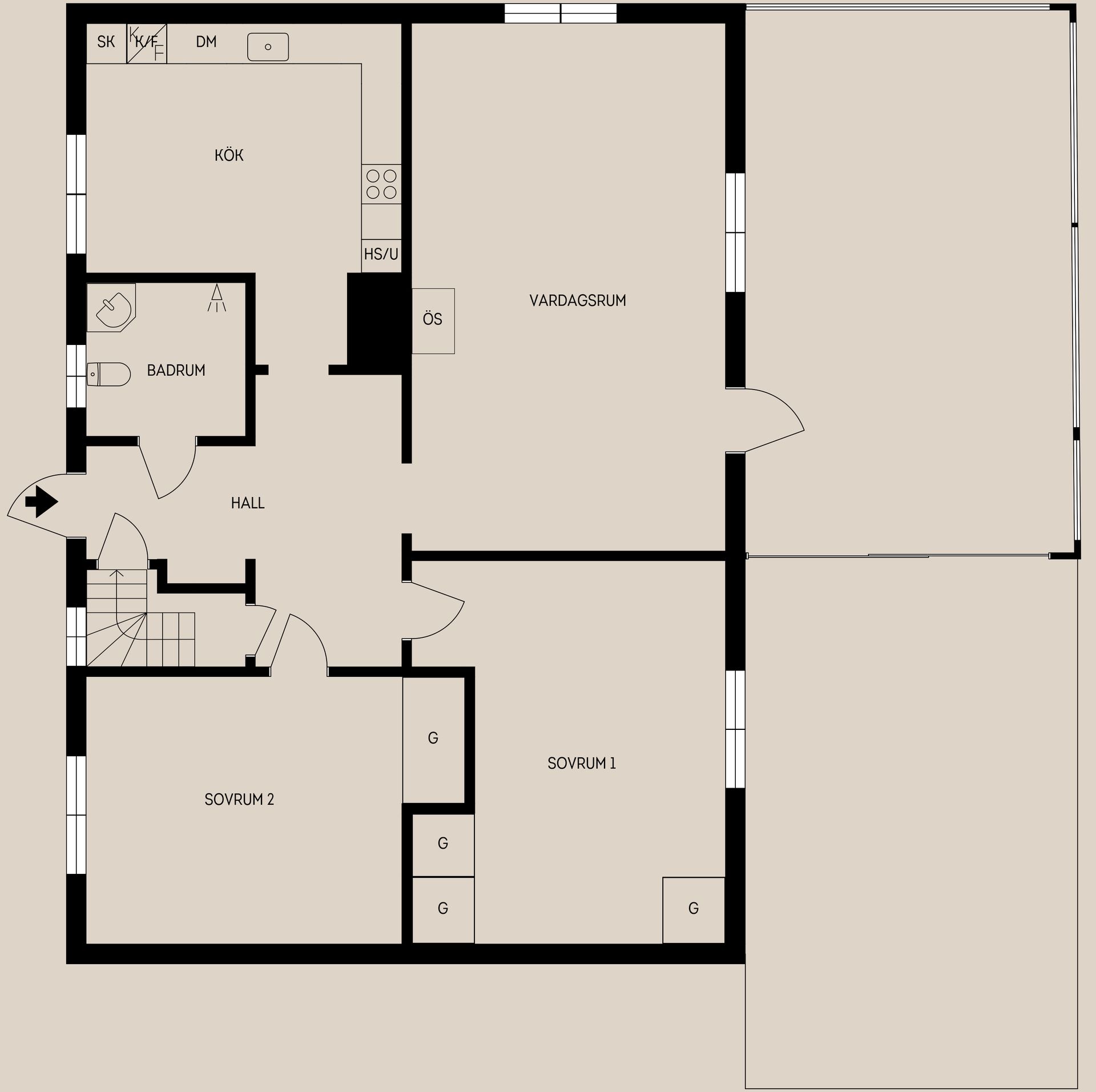 Villa, Klamparegatan 20, Bomhus, Gävle