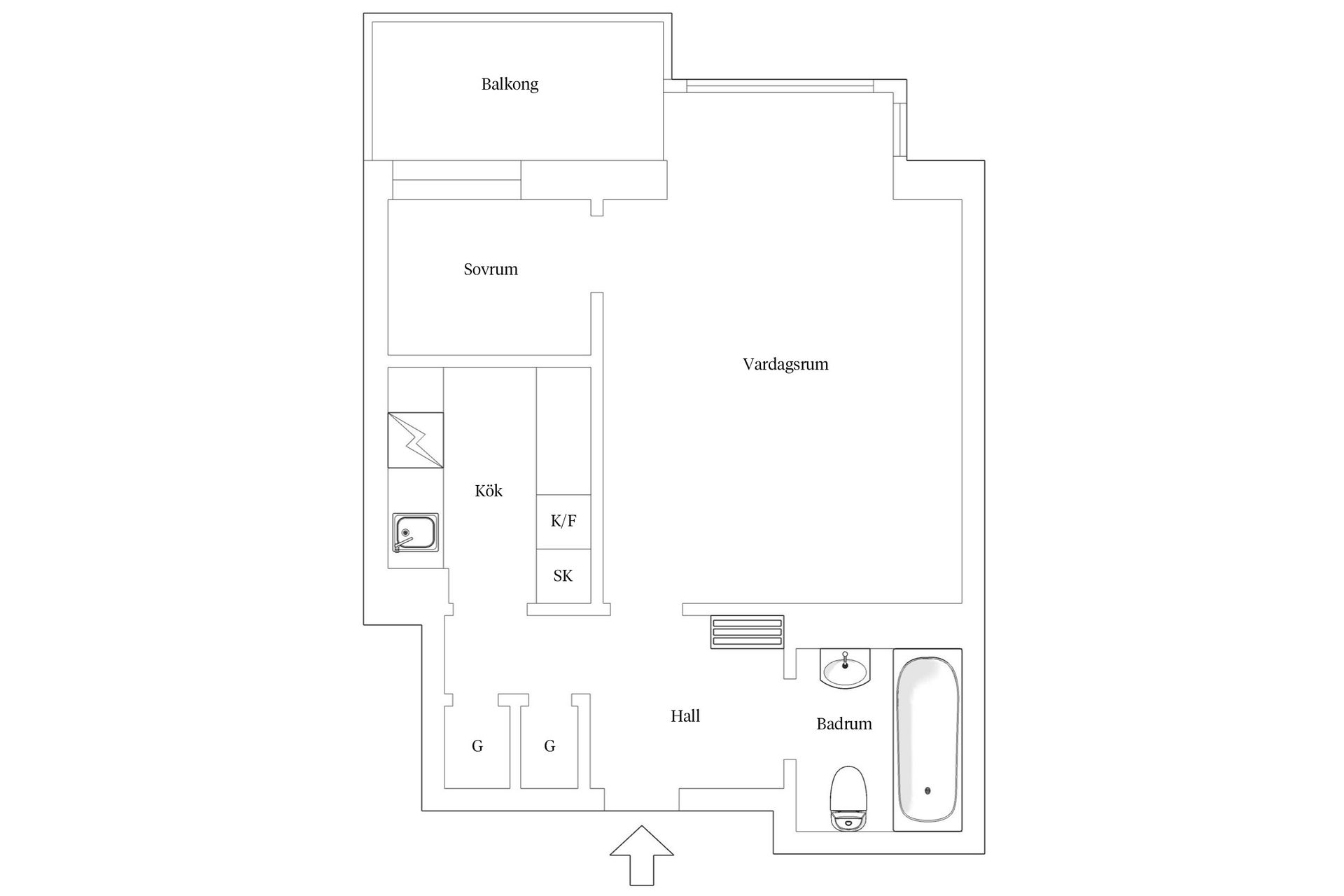 Bostadsrätt, Lidnersplan 6, Kungsholmen, Stockholm