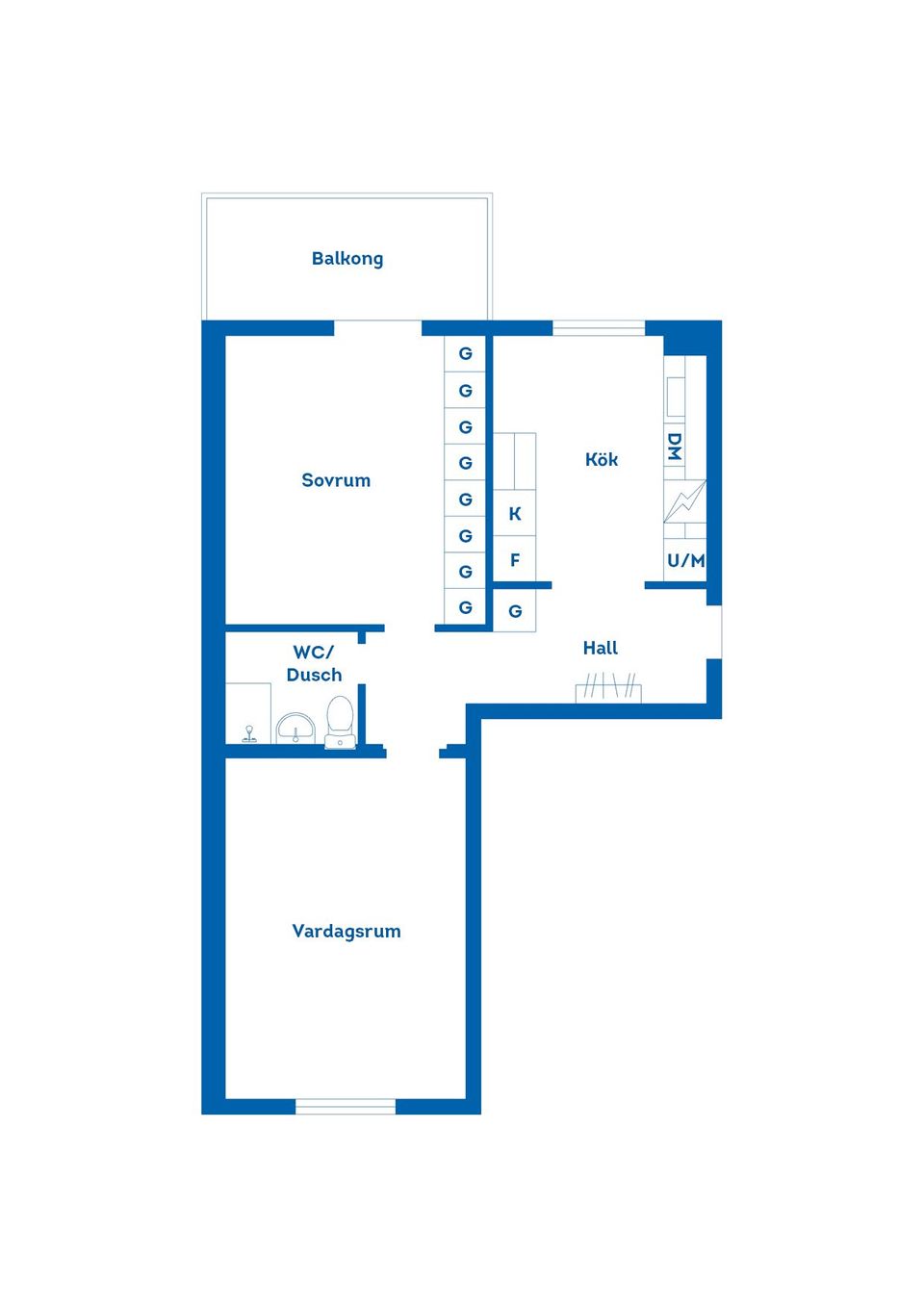 Bostadsrätt, Prinsgatan 27, Karlshamn Centrum, Karlshamn