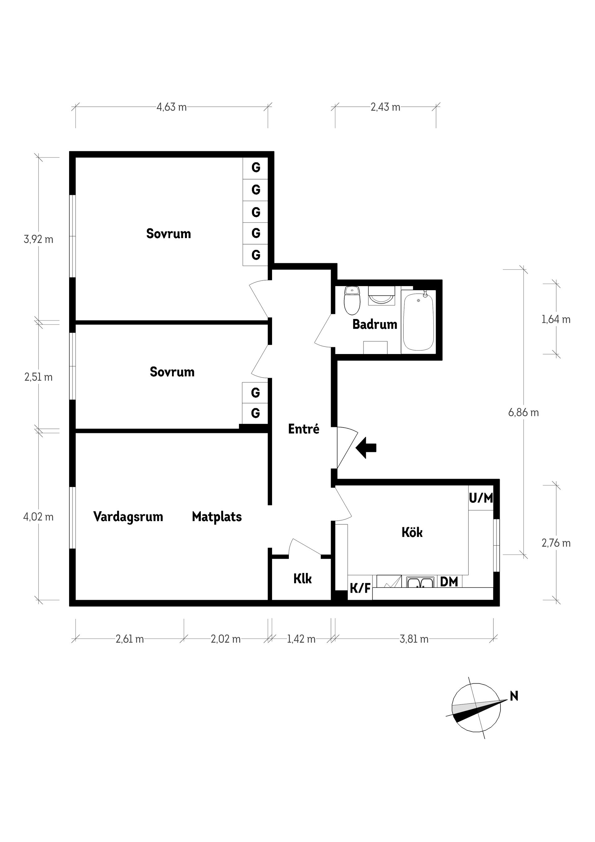 Bostadsrätt, Stobéegatan 20A, Kålltorp, Göteborg