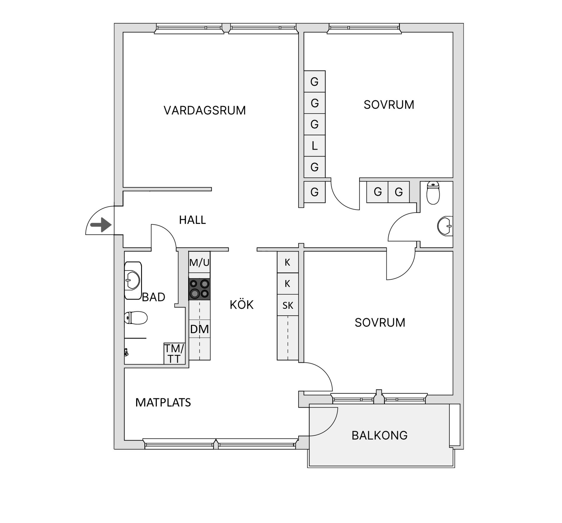 Bostadsrätt, Karlgårdsvägen 16, Centrum, Skellefteå