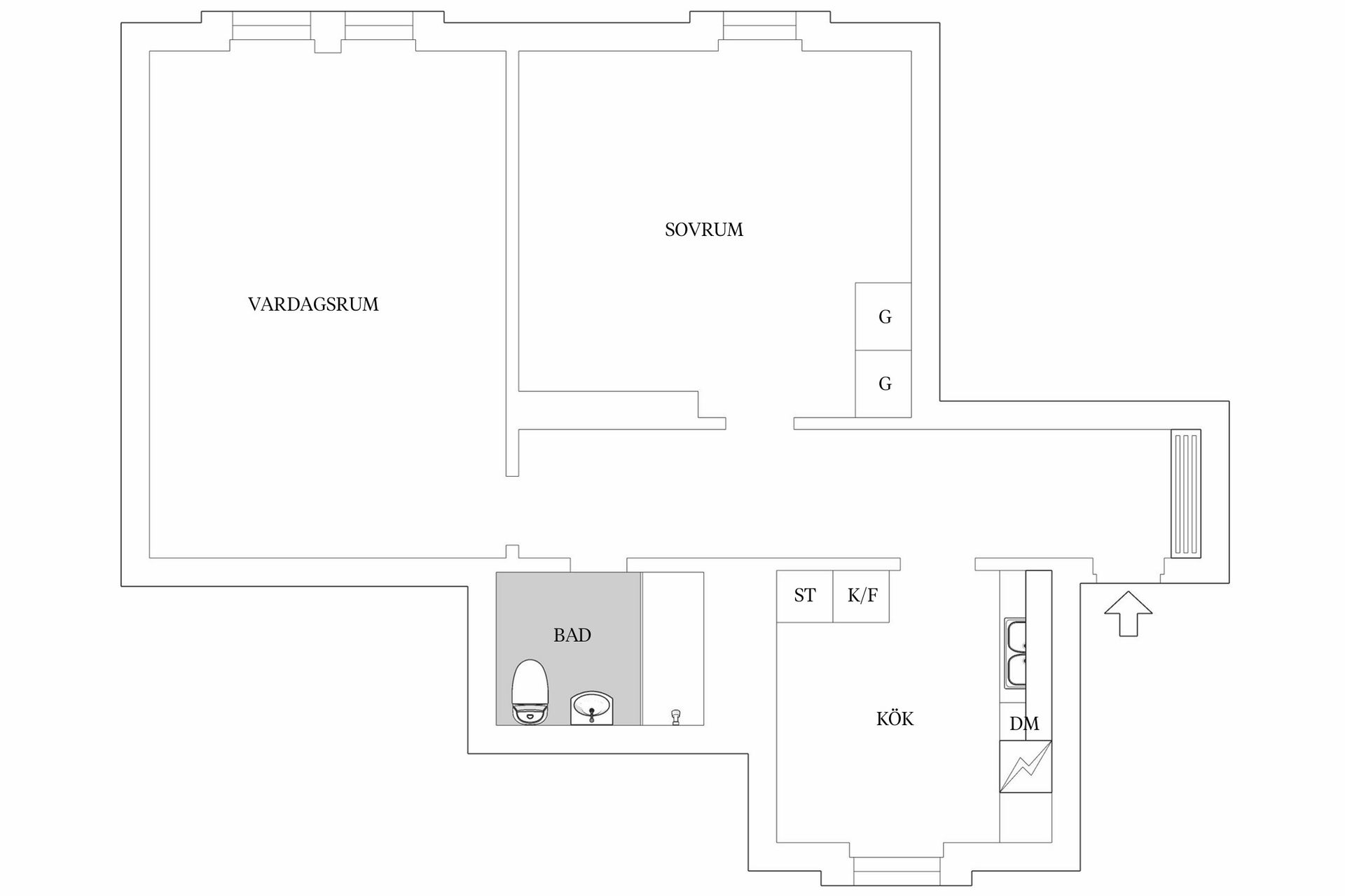 Bostadsrätt, Simrishamnsgatan 3B, Möllevången, Malmö