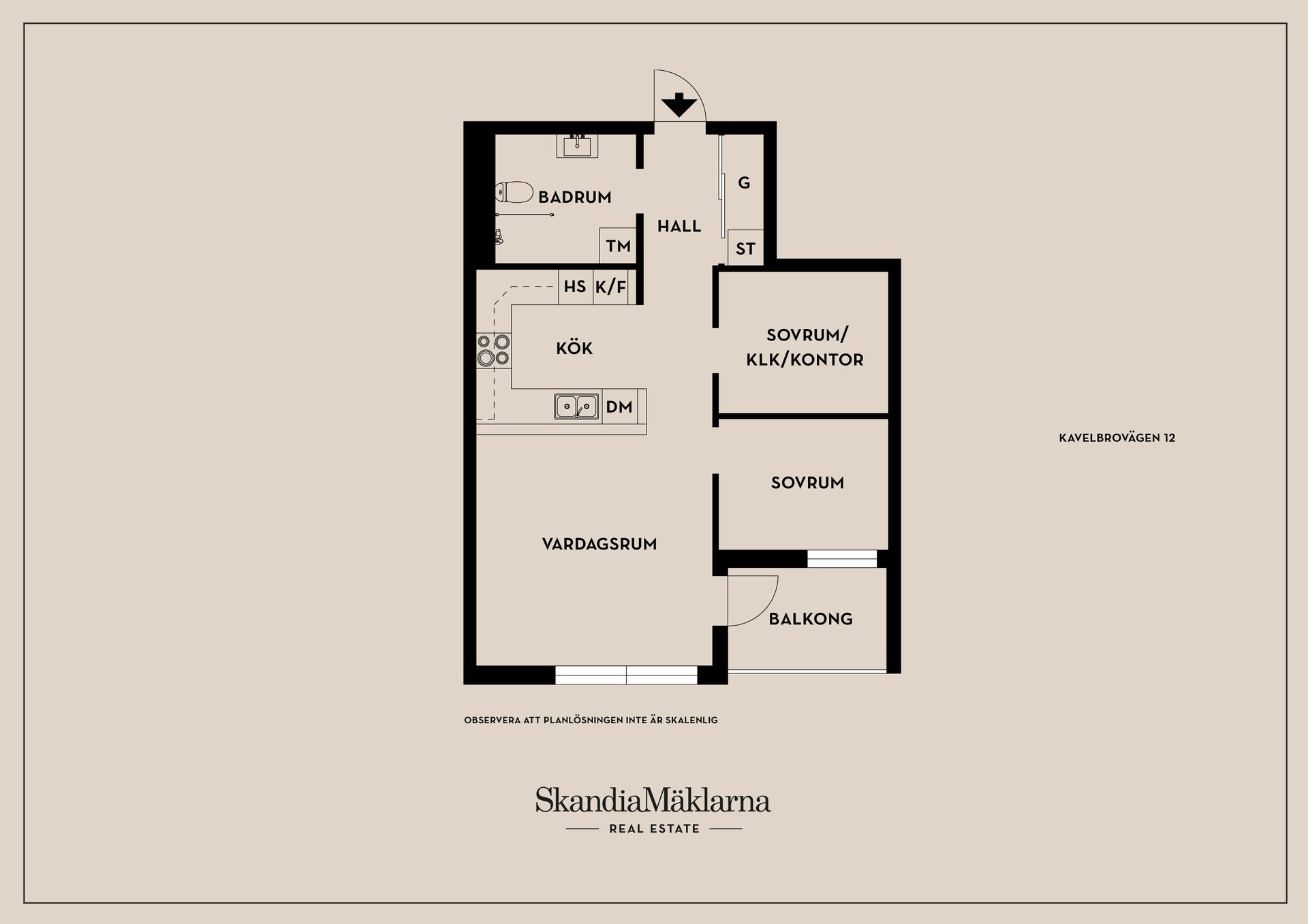Bostadsrätt, Kavelbrovägen 12, Långbro Park - Älvsjö, Stockholm