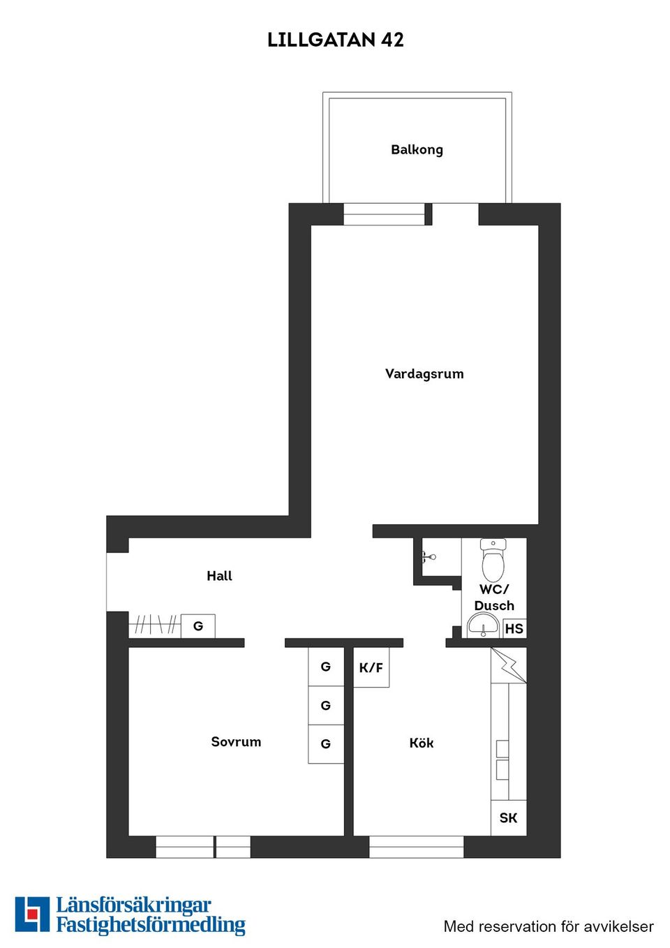 Bostadsrätt, Lillgatan 42B, Liljeholmen, Jönköping
