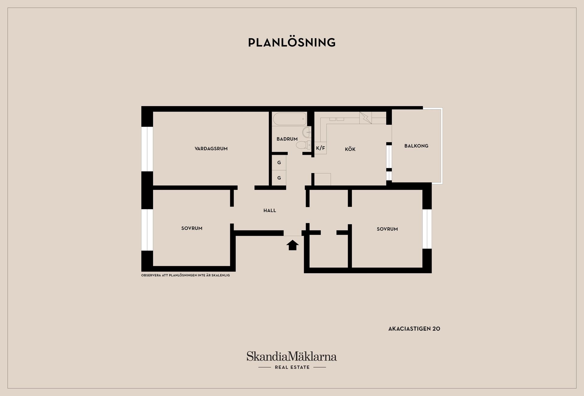 Bostadsrätt, Akaciastigen 20, Mariestad