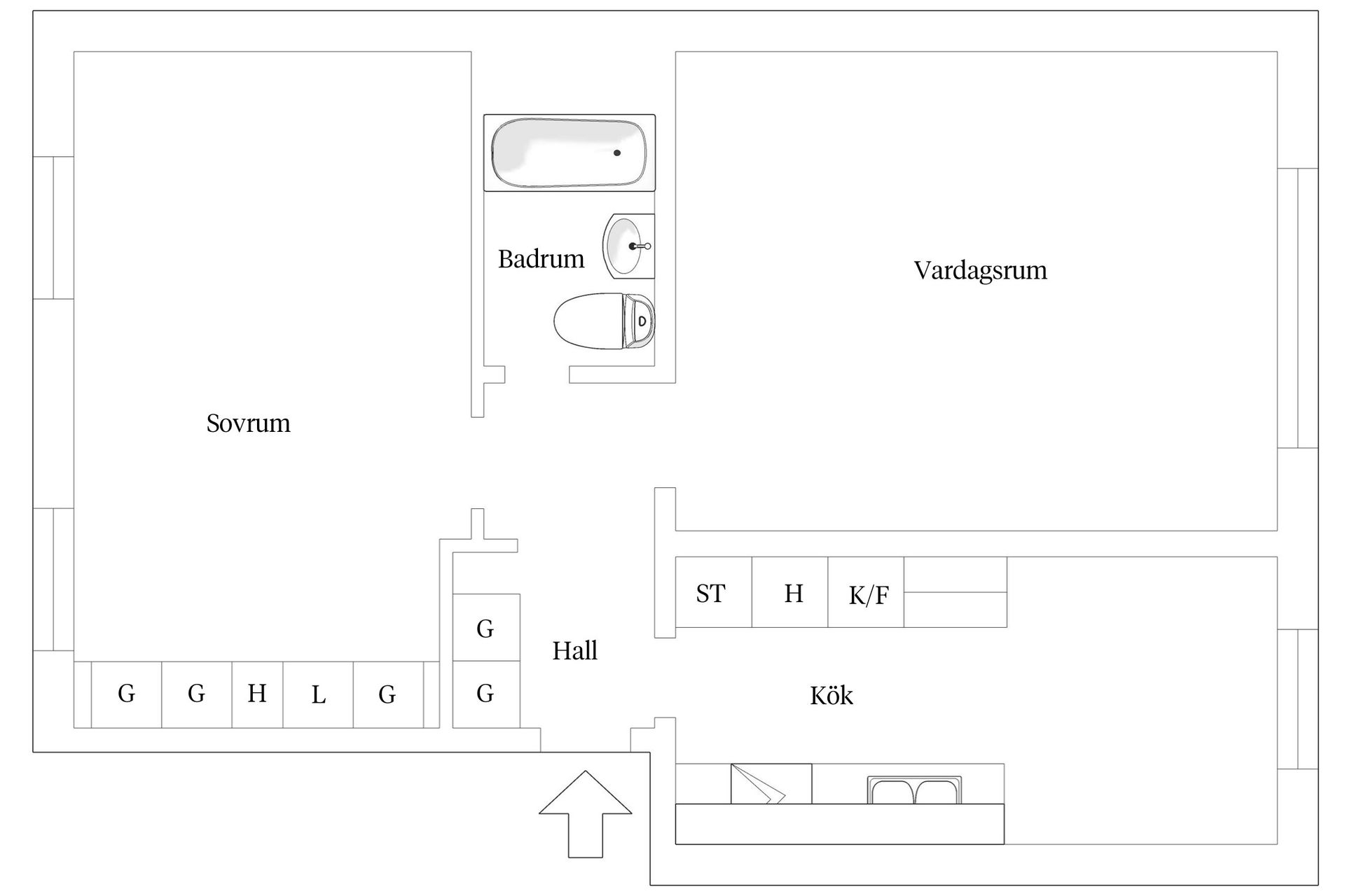 Bostadsrätt, Lambergsgatan 1B, Övre Eriksberg, Göteborg