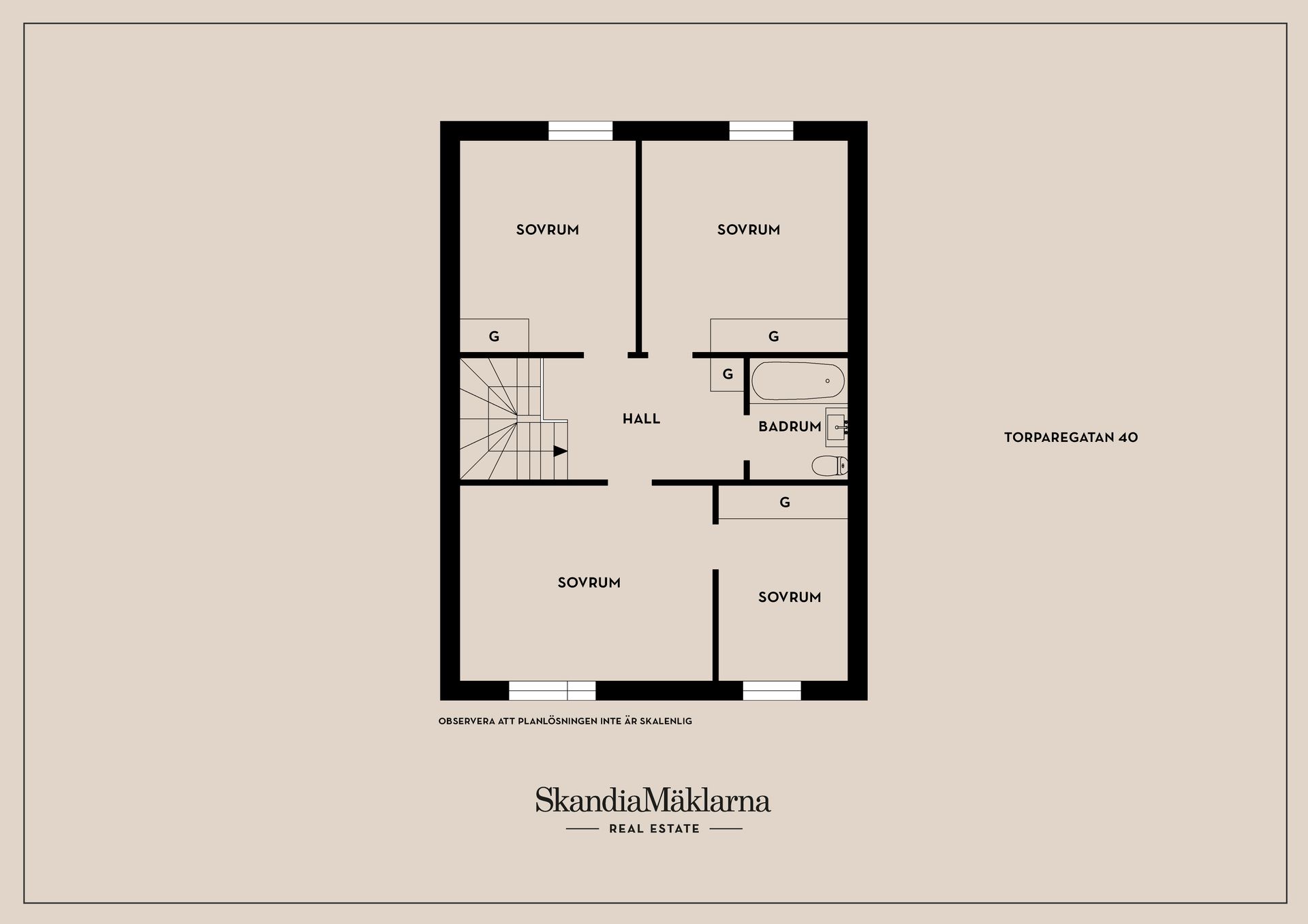 Radhus, Torparegatan 40, Lambohov, Linköping