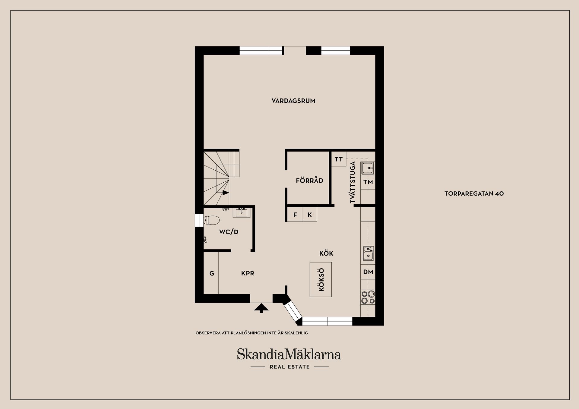 Radhus, Torparegatan 40, Lambohov, Linköping