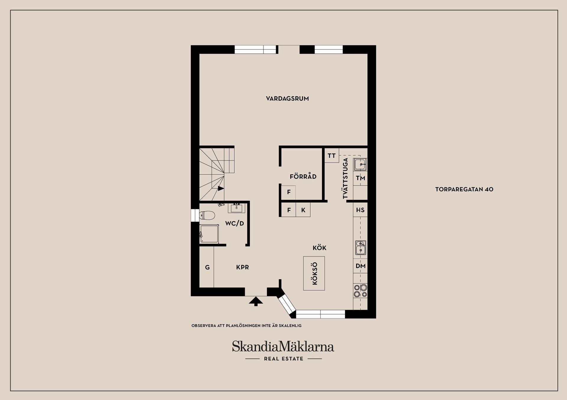 Radhus, Torparegatan 40, Lambohov, Linköping