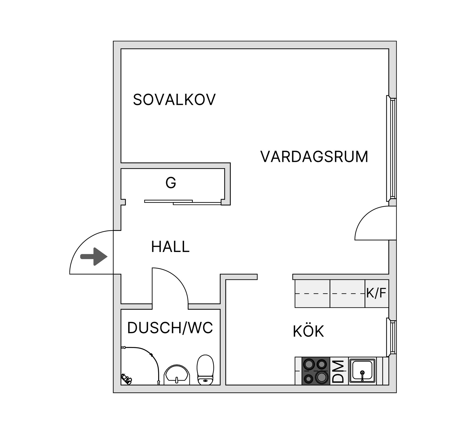 Bostadsrätt, Rosersbergsvägen 27, Rosersberg, Sigtuna