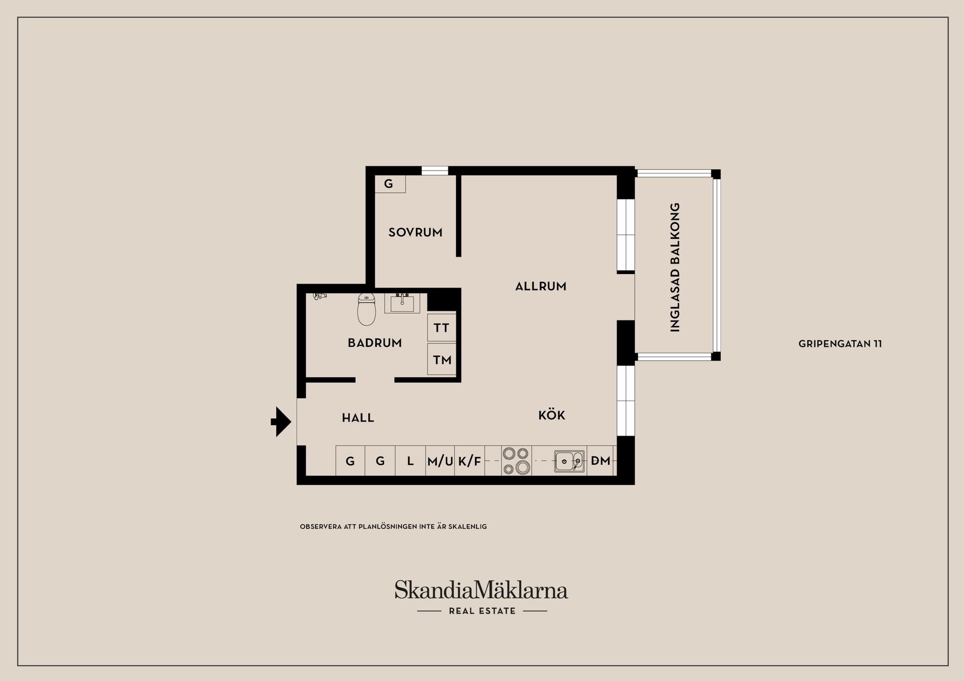 Bostadsrätt, Gripengatan 11, Barkarbystaden, Järfälla