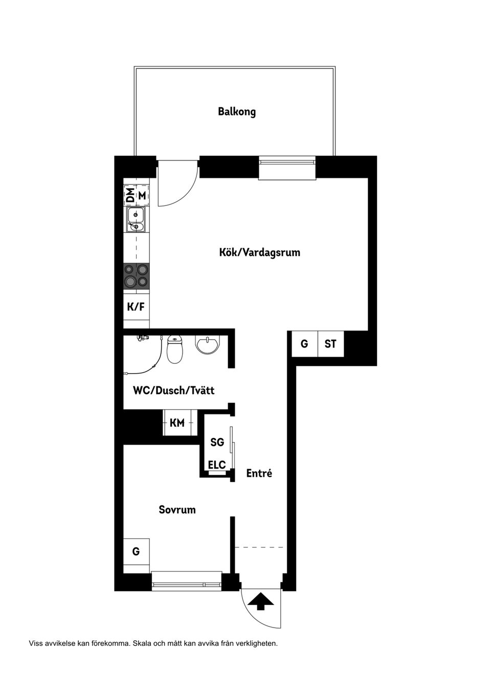 Bostadsrätt, Södra Järnvägsgatan 36C, Söder, Växjö