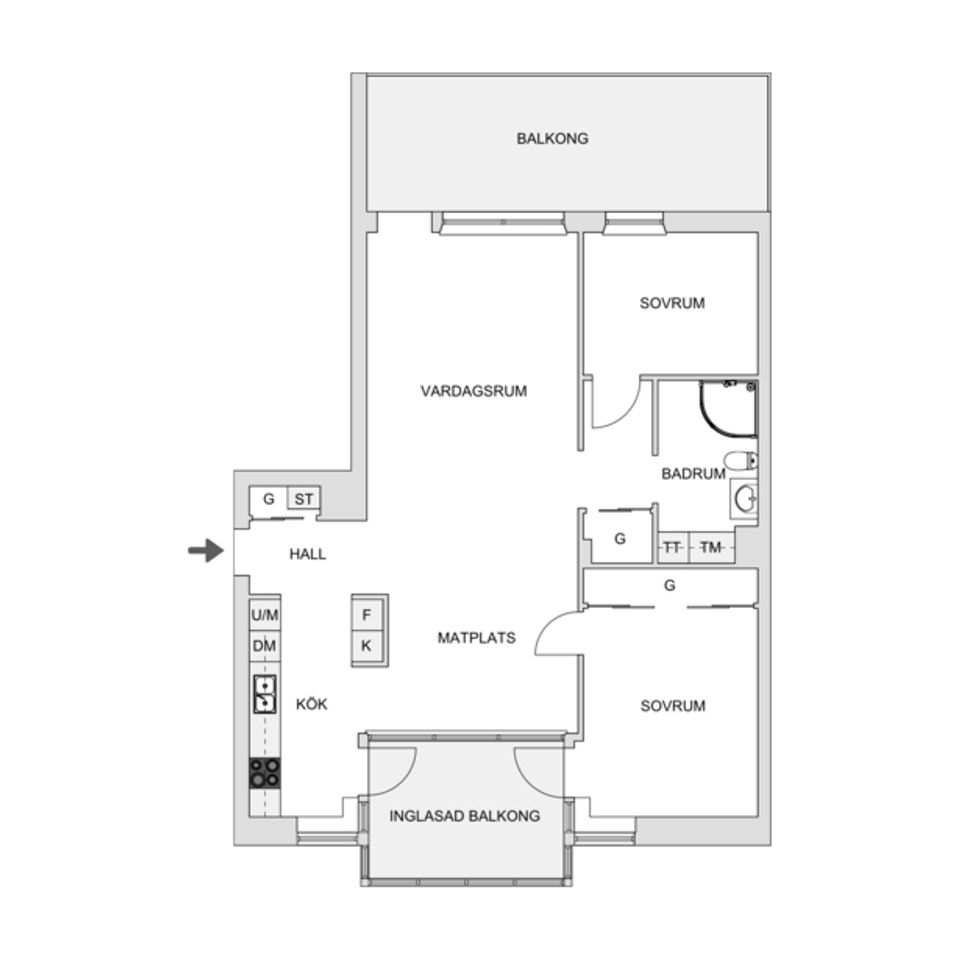 Bostadsrätt, Vendergatan 18, Centrum, Kungälv