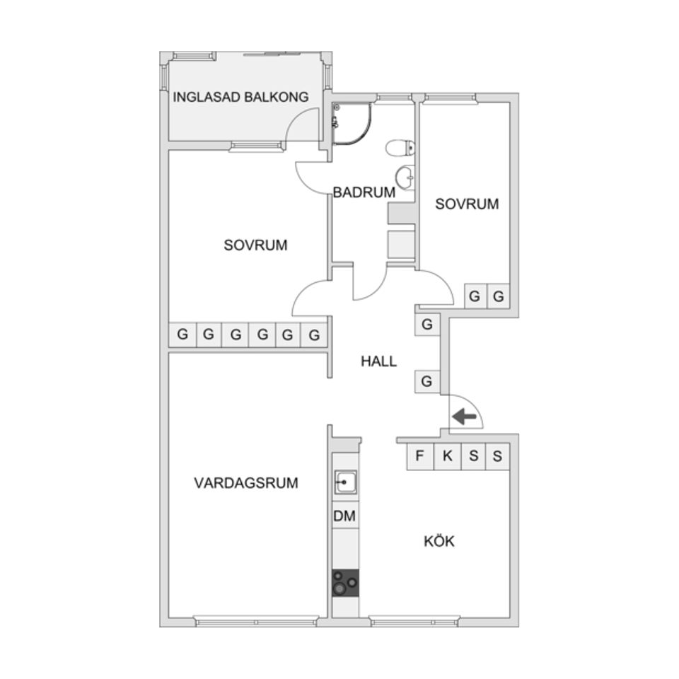 Bostadsrätt, Trekungagatan 17, Komarken, Kungälv