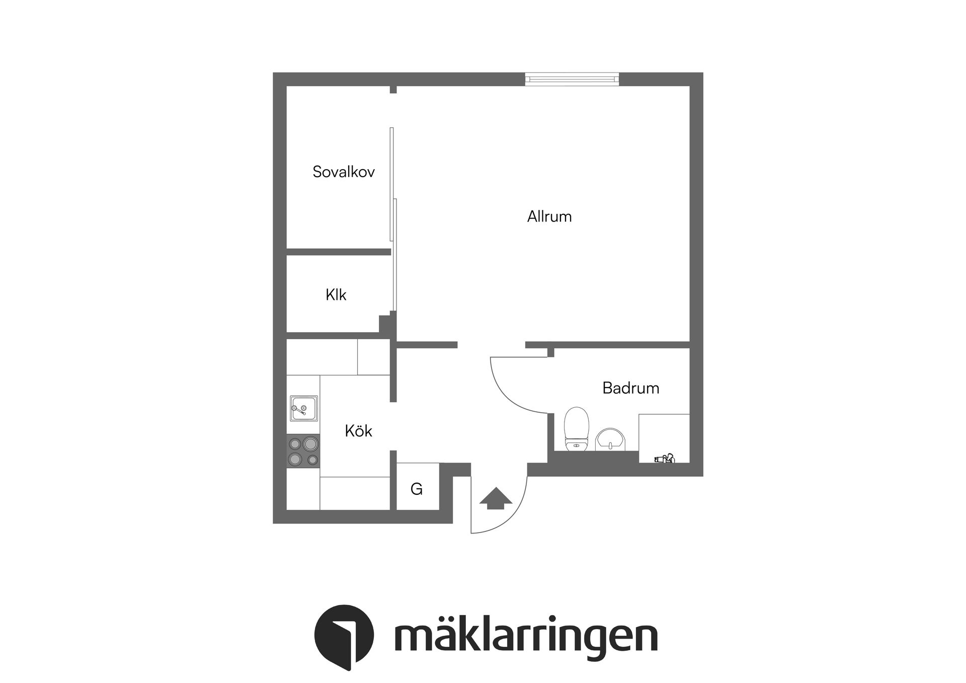 Bostadsrätt, Bergsgatan 96, Enögla, Enköping