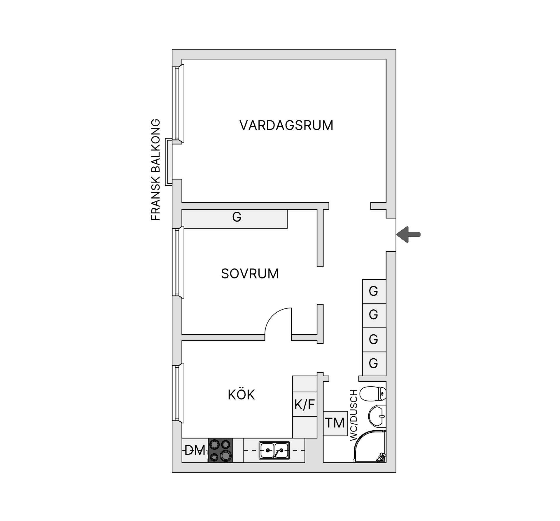 Bostadsrätt, Skolgatan 6D, Märsta - Centralt, Sigtuna