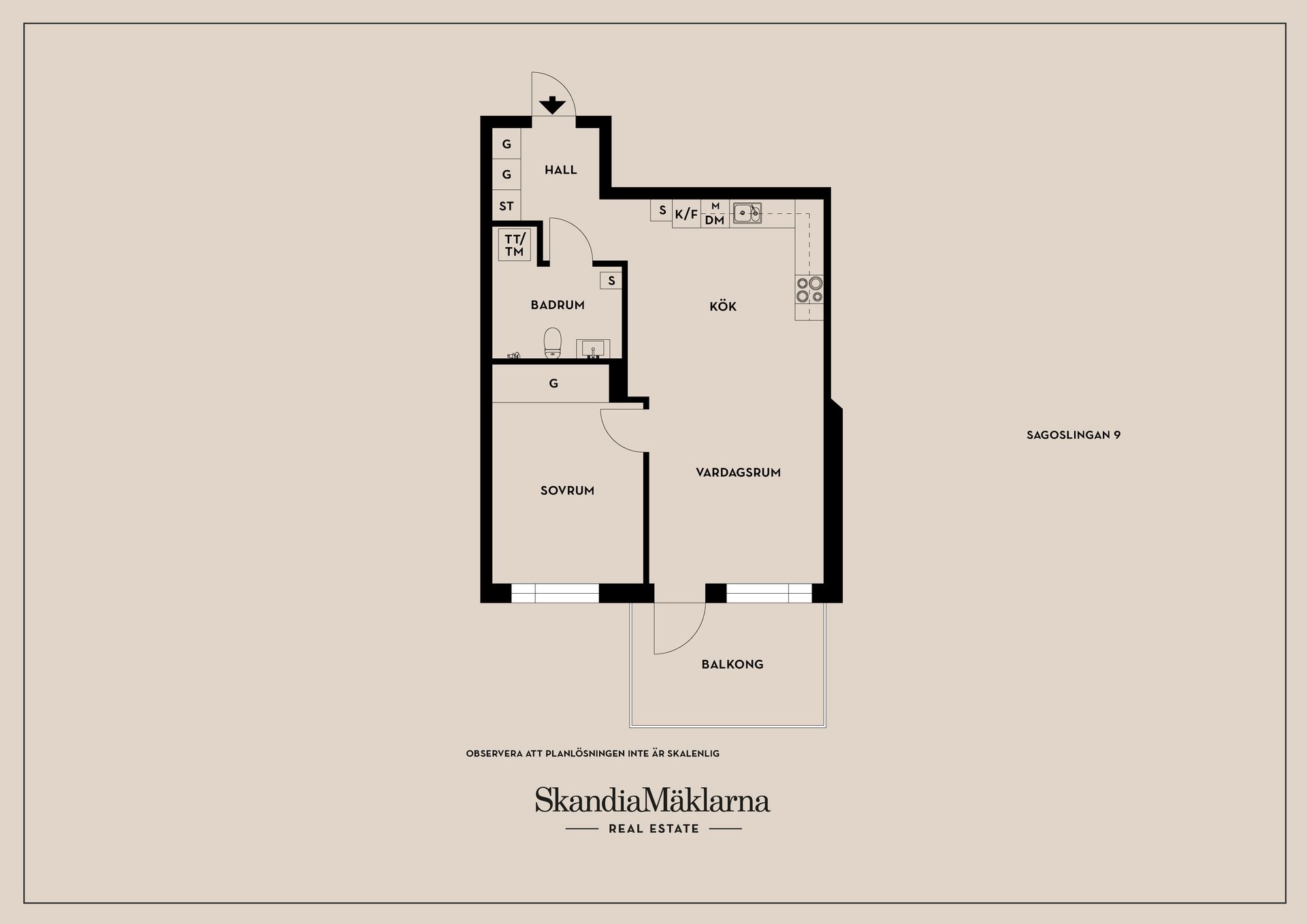 Bostadsrätt, Sagoslingan 9, Balingsnäs, Huddinge
