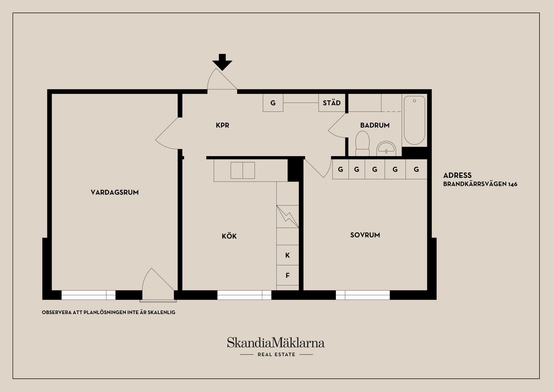 Bostadsrätt, Brandkärrsvägen 146, Brandkärr, Nyköping