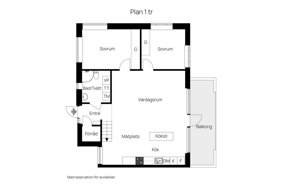 Bostadsrätt, Gränstorpsgatan 2b, Norr - Trädgårdsstaden, Trelleborg