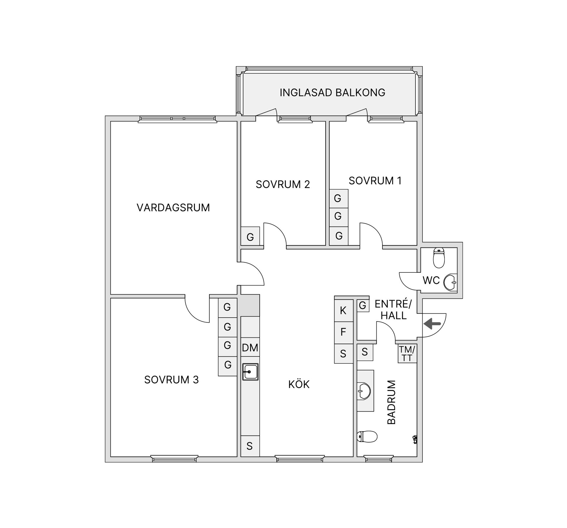 Bostadsrätt, Lägergatan 5G, Näsbyn, Kalix