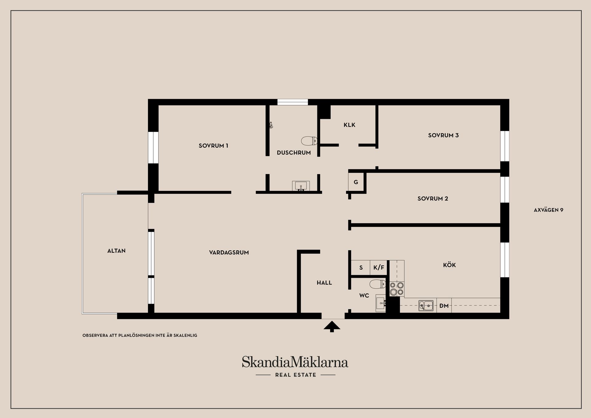 Bostadsrätt, Axvägen 9, Viksjö, Järfälla