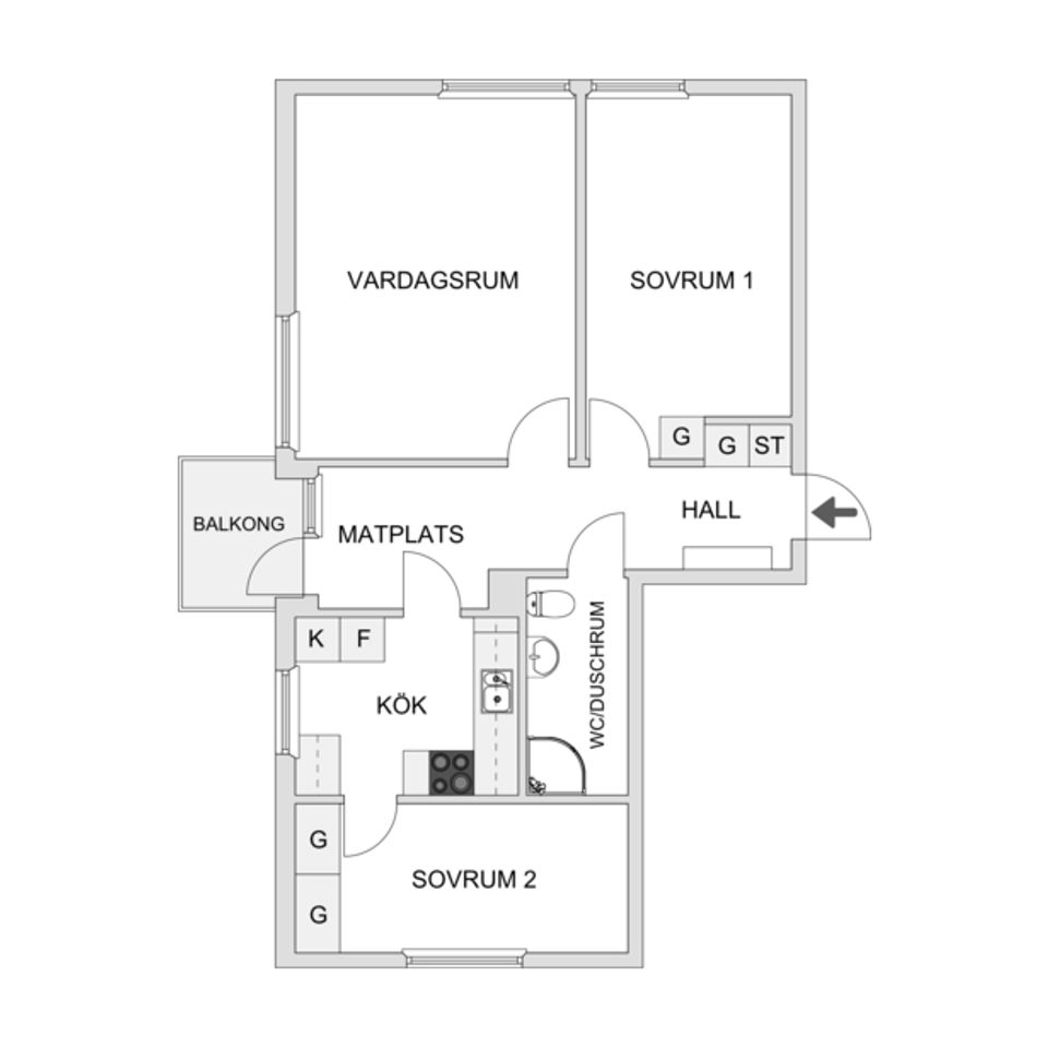 Bostadsrätt, Månadsvägen 28, Jakobsberg, Järfälla