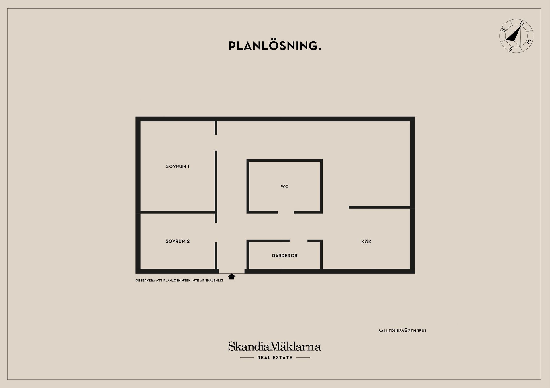 Bostadsrätt, Sallerupsvägen 15U1, Värnhem, Malmö