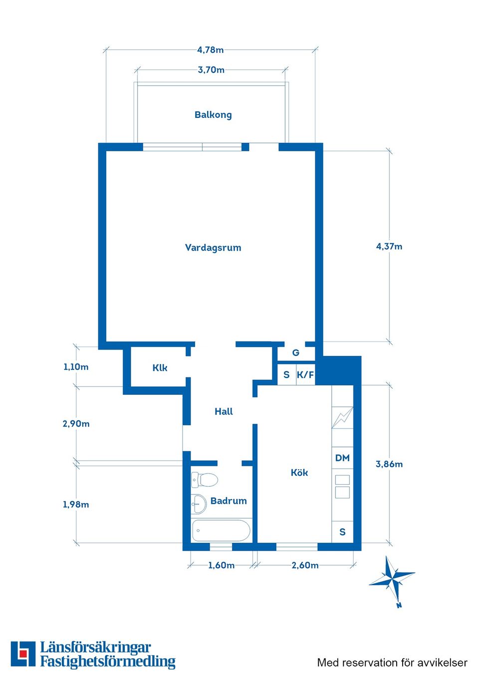 Bostadsrätt, Storgatan 33 A, Centralt, Motala