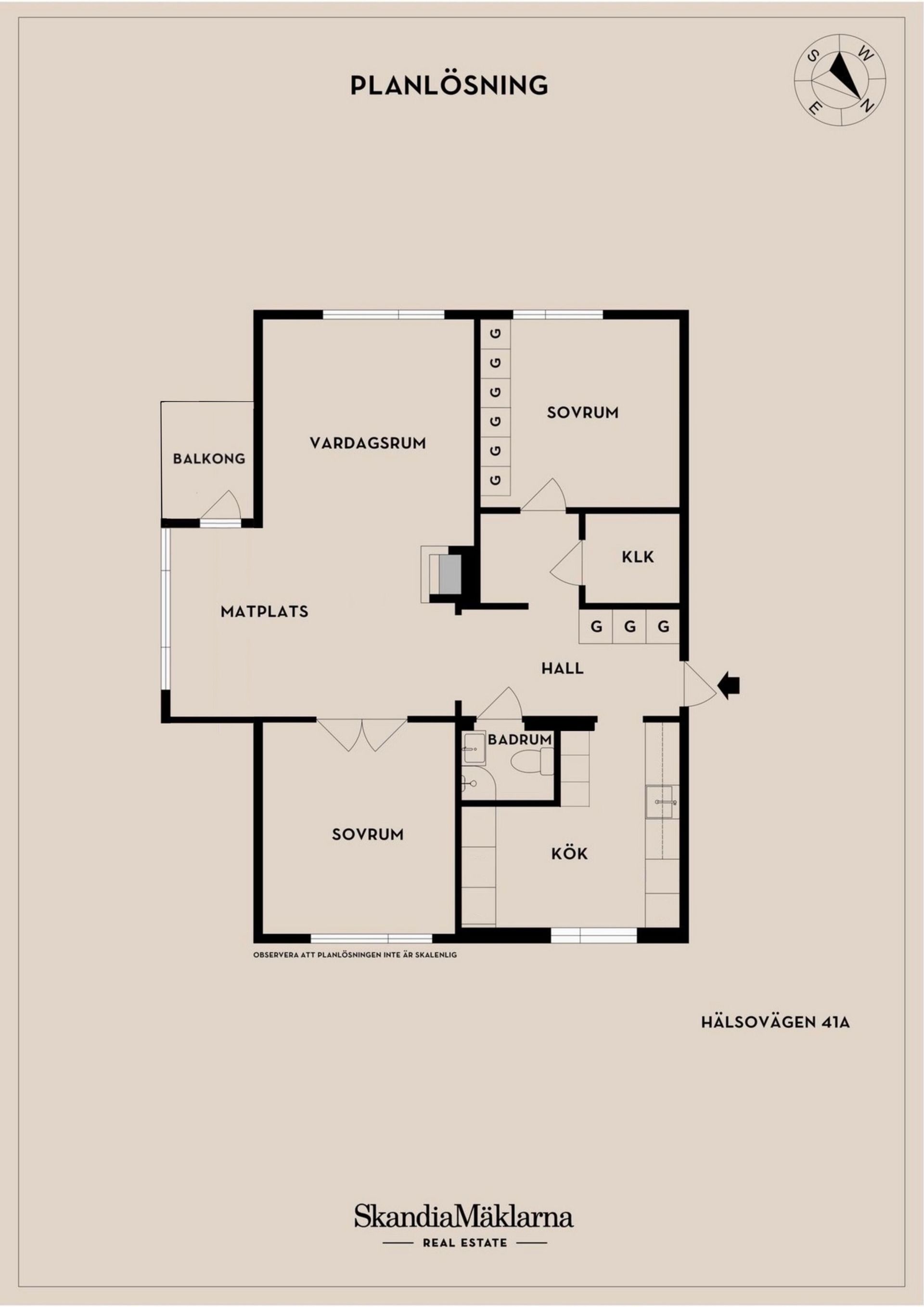 Bostadsrätt, Hälsovägen 41A, Tågaborg Södra, Helsingborg