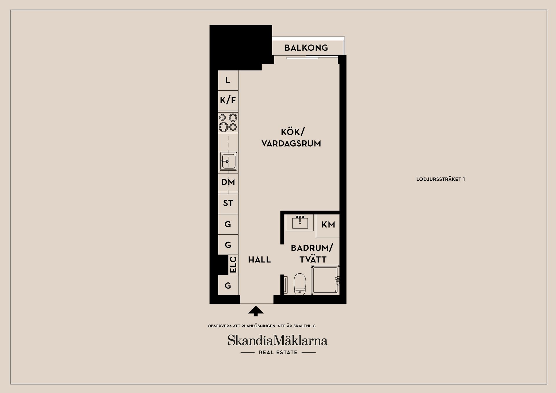 Bostadsrätt, Lodjursstråket 1, Lindholmen, Göteborg