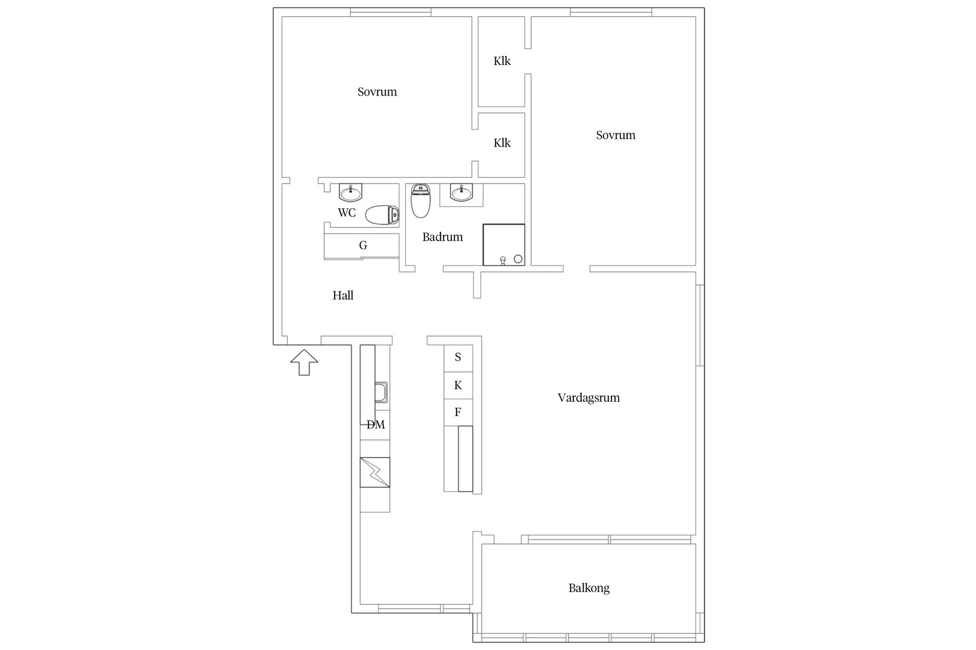 Bostadsrätt, Kung Karls Väg 5B, Kungahusen, Trelleborg