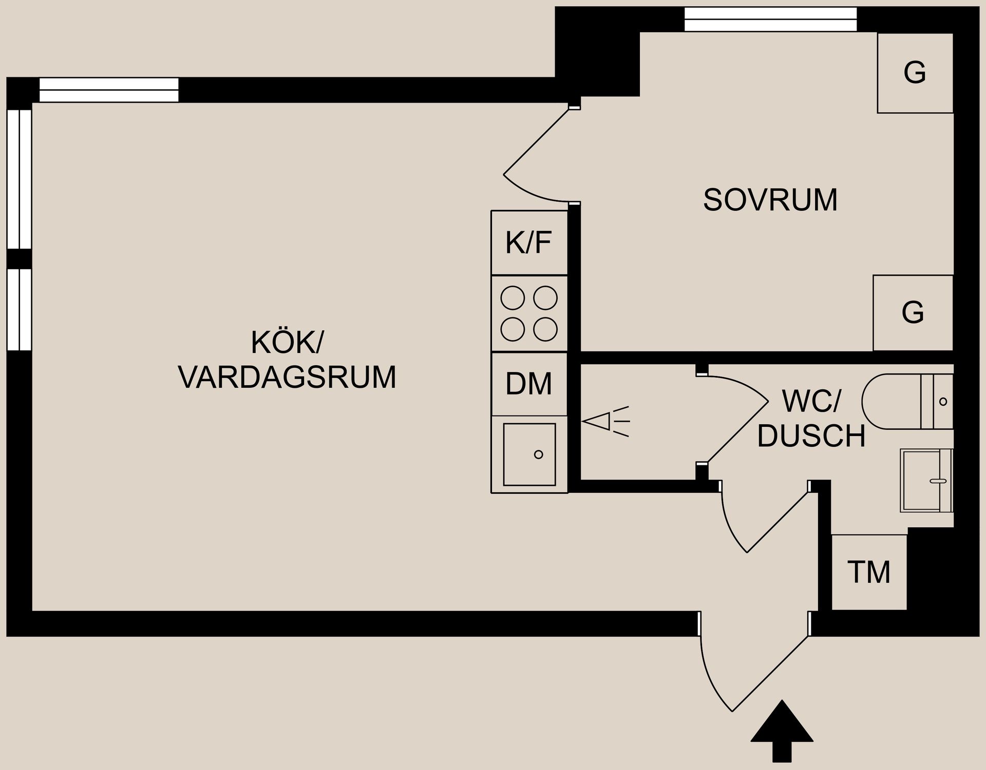 Bostadsrätt, Albrektsvägen 108A, Söder, Norrköping
