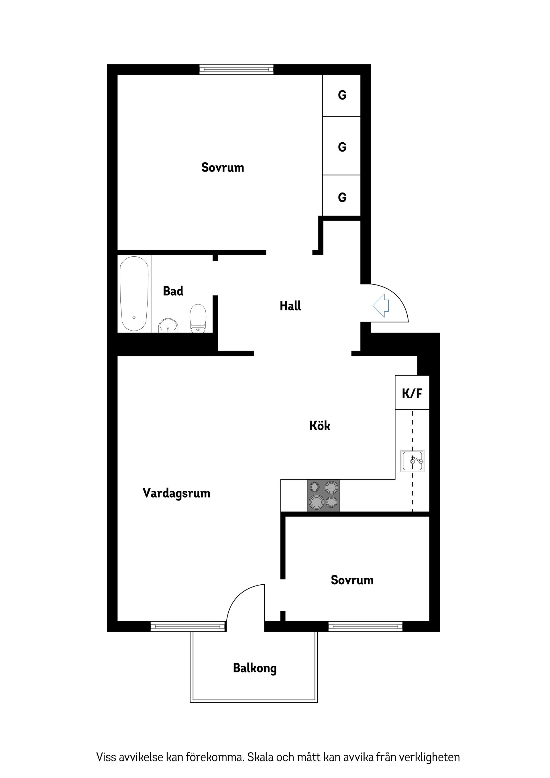 Bostadsrätt, Svalvägen 34, 2 tr, Mosstorp, Lidingö