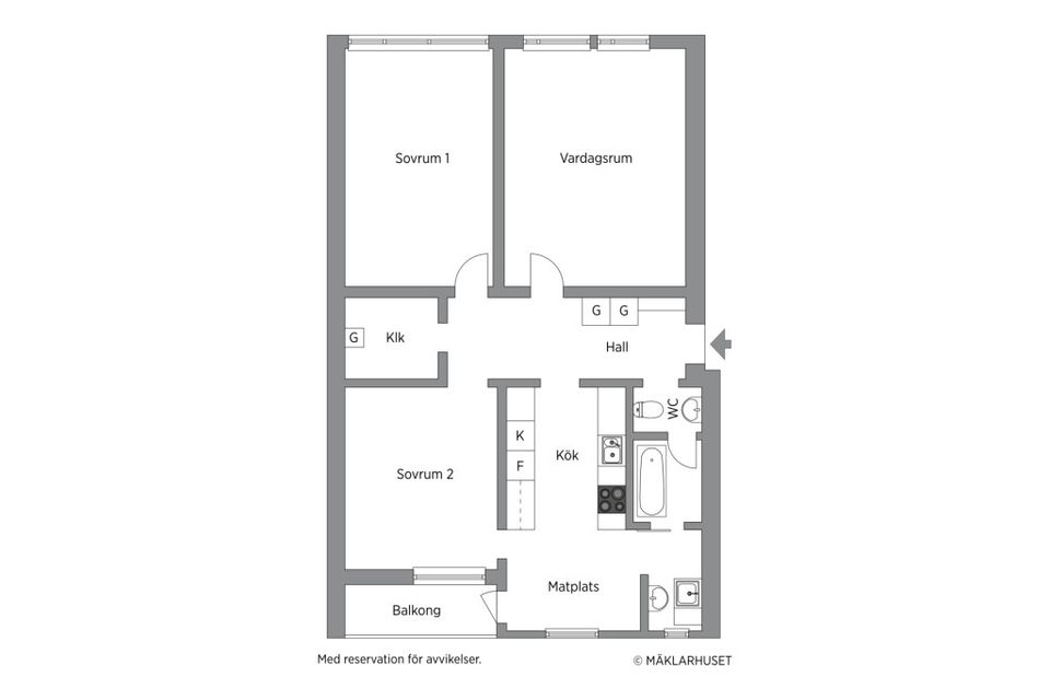 Bostadsrätt, Järnbärarvägen 16, Bredäng, Stockholm