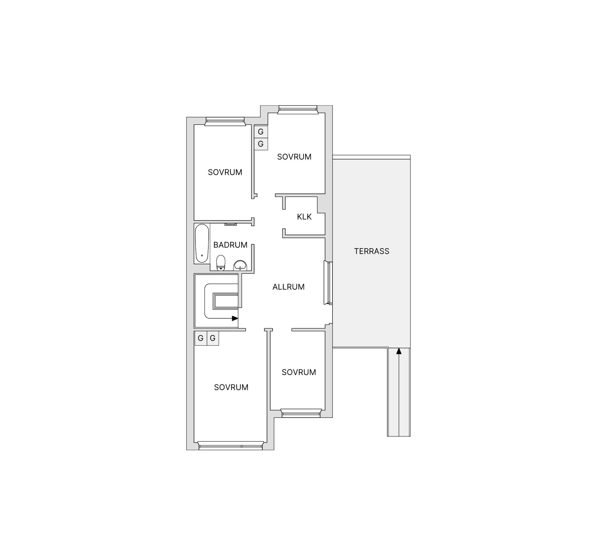 Bostadsrätt, Radhus, Stuterivägen 17, Jakobsberg, Järfälla