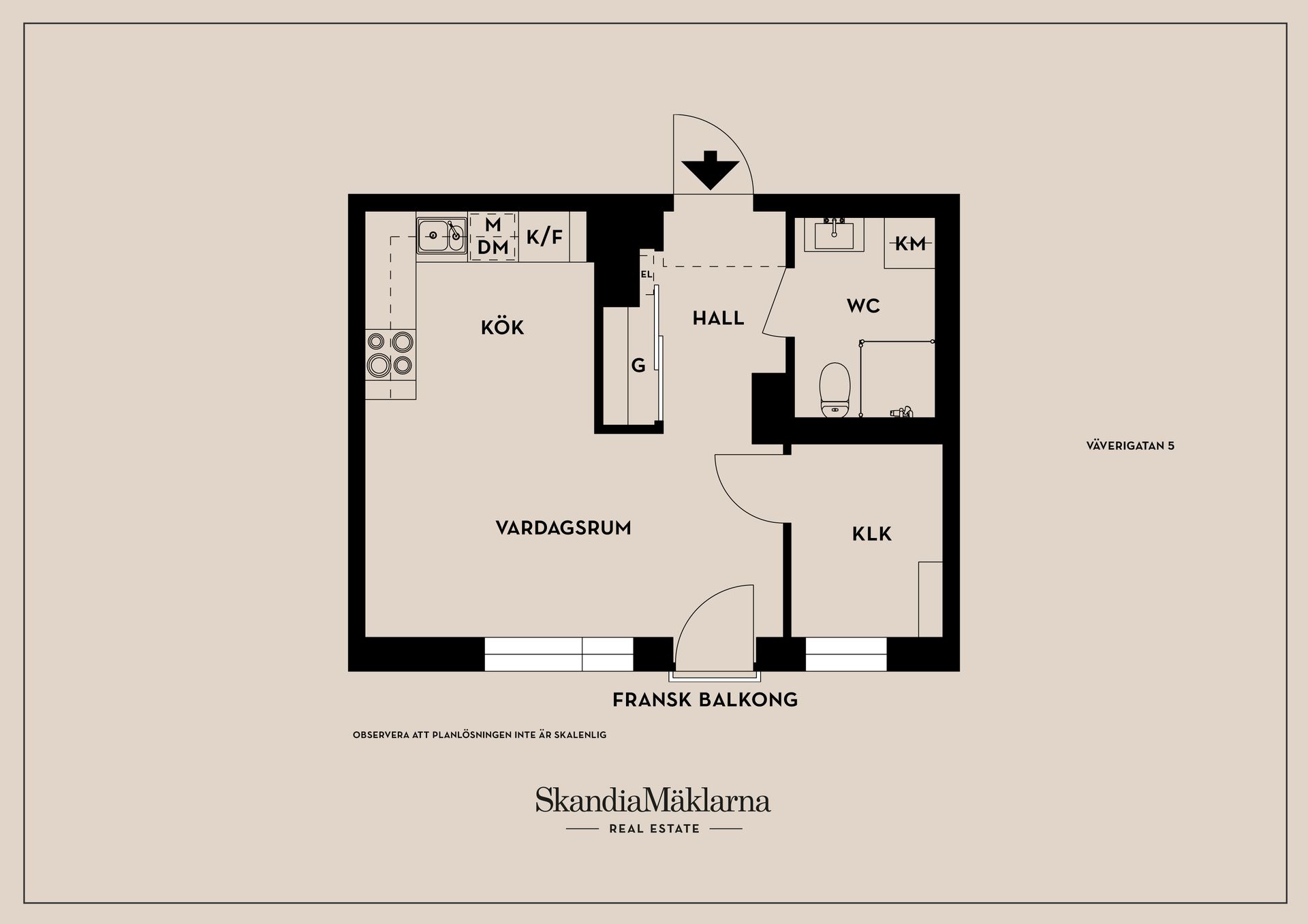 Bostadsrätt, Väverigatan 5, Ebbepark, centralt, Linköping