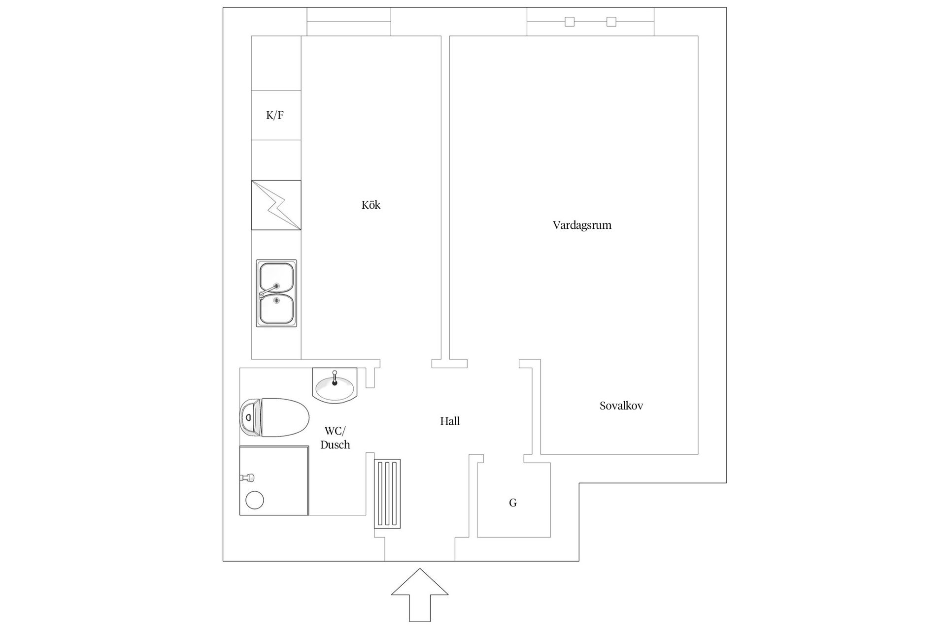 Bostadsrätt, Döbelnsgatan 9, Norrmalm, Borås