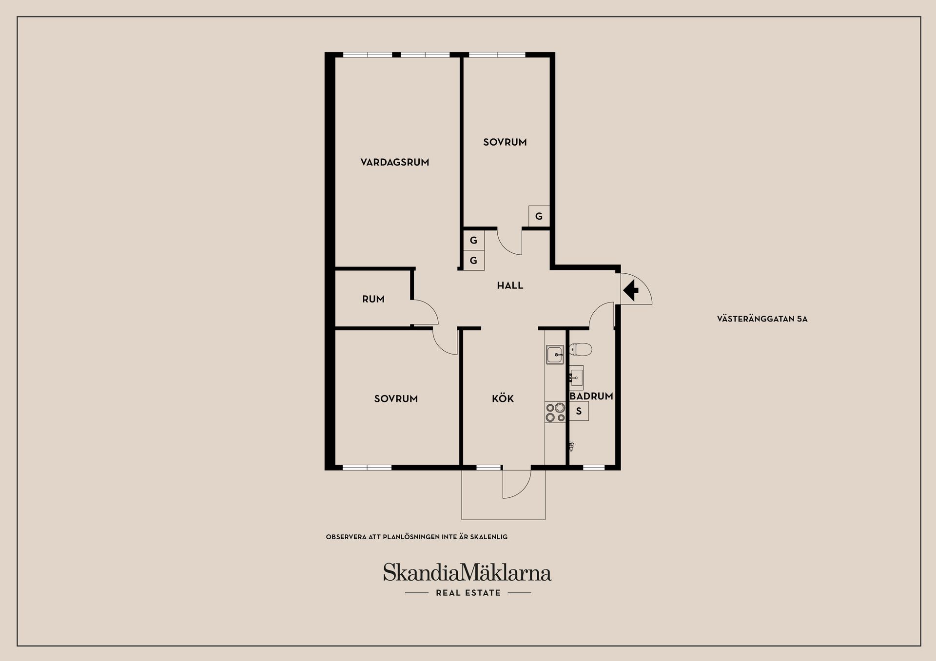 Bostadsrätt, Västeränggatan 5A, Karlstad