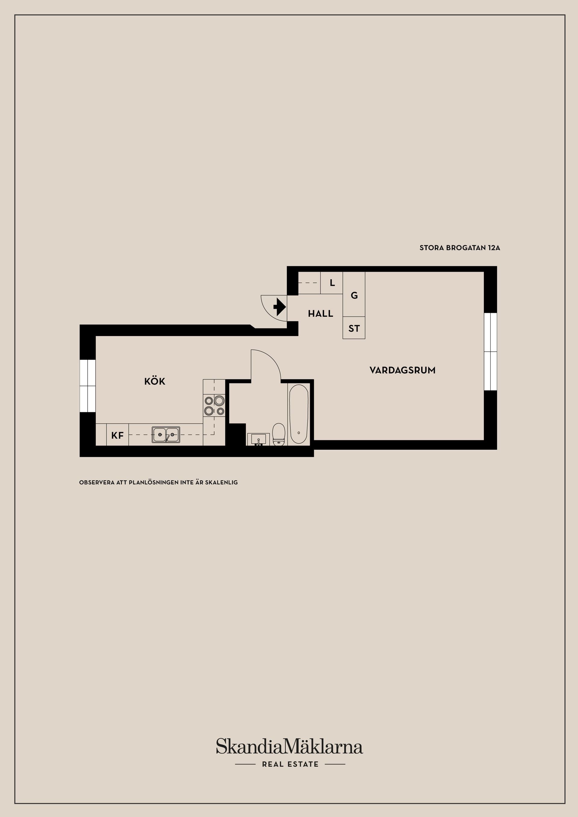 Bostadsrätt, Stora Brogatan 12A, Centrala Norrtälje, Norrtälje