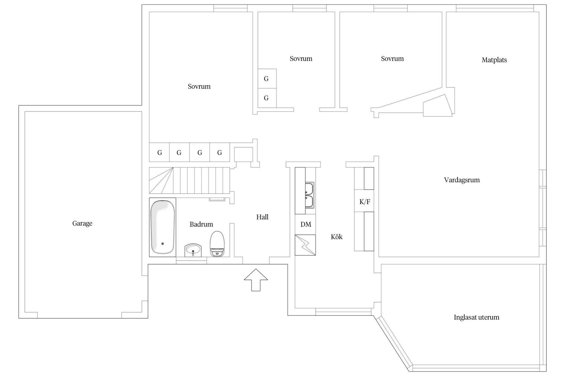 Villa, Riddarstensvägen 1, Lerum - Centralt, Lerum